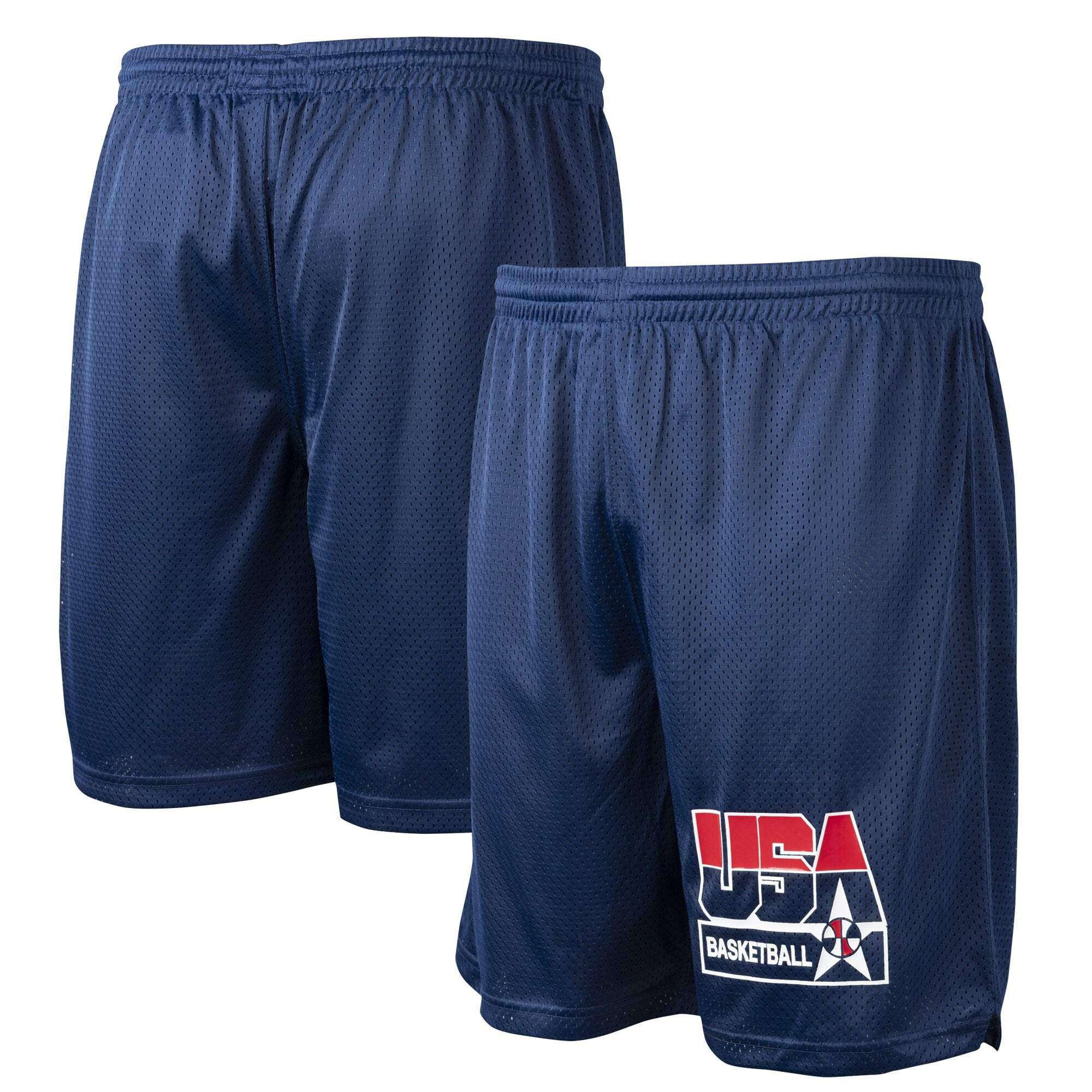 1992 USA Dream Team Mitchell & Ness Authentic Mesh Practice Shorts - Navy
