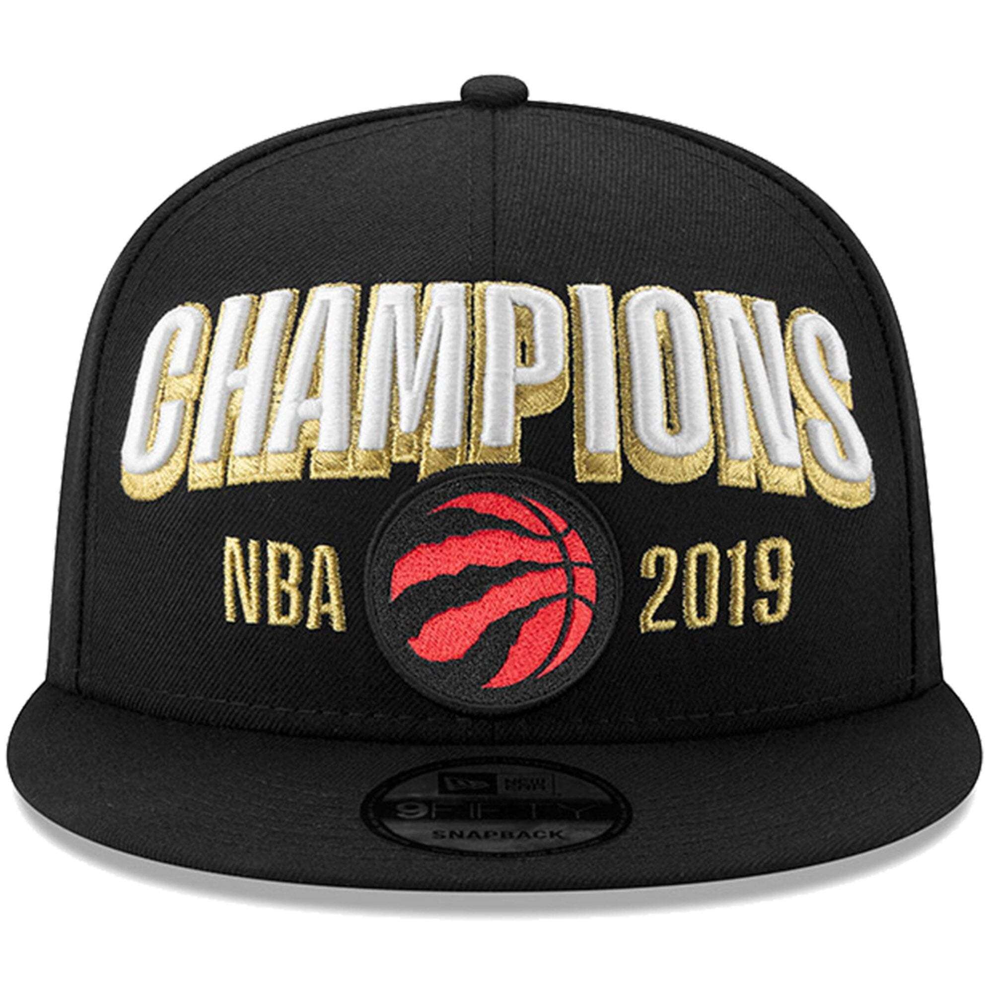 Toronto Raptors New Era 2019 NBA Champions 9FIFTY Snapback Hat - Black