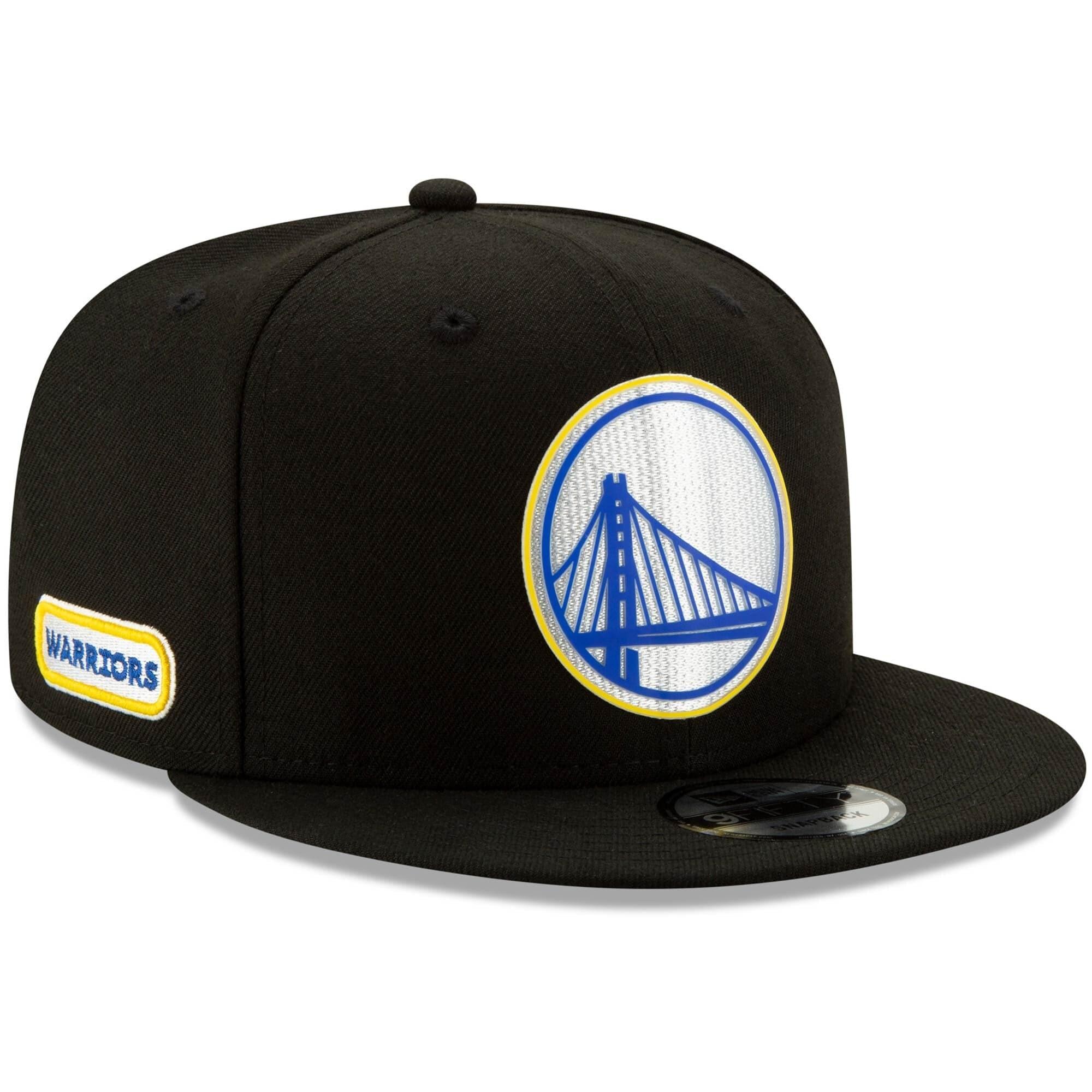 Golden State Warriors New Era NBA 2020 Back Half 9FIFTY Snapback Hat - Black