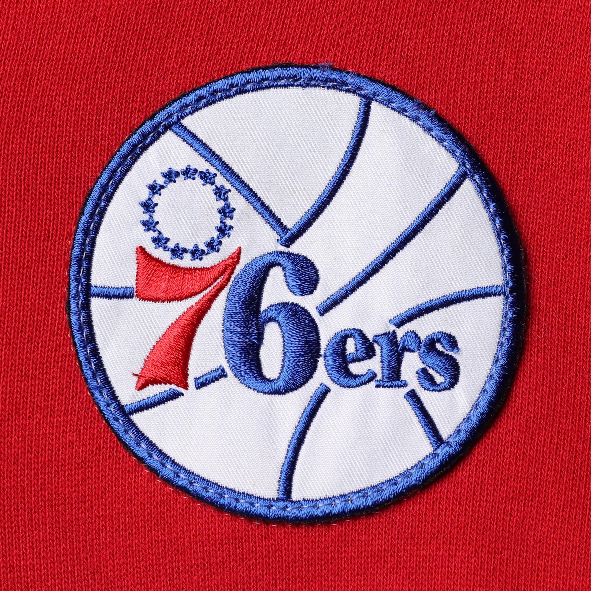 Philadelphia 76ers Mitchell & Ness NBA Head Coach Hoodie Jumper - Blue