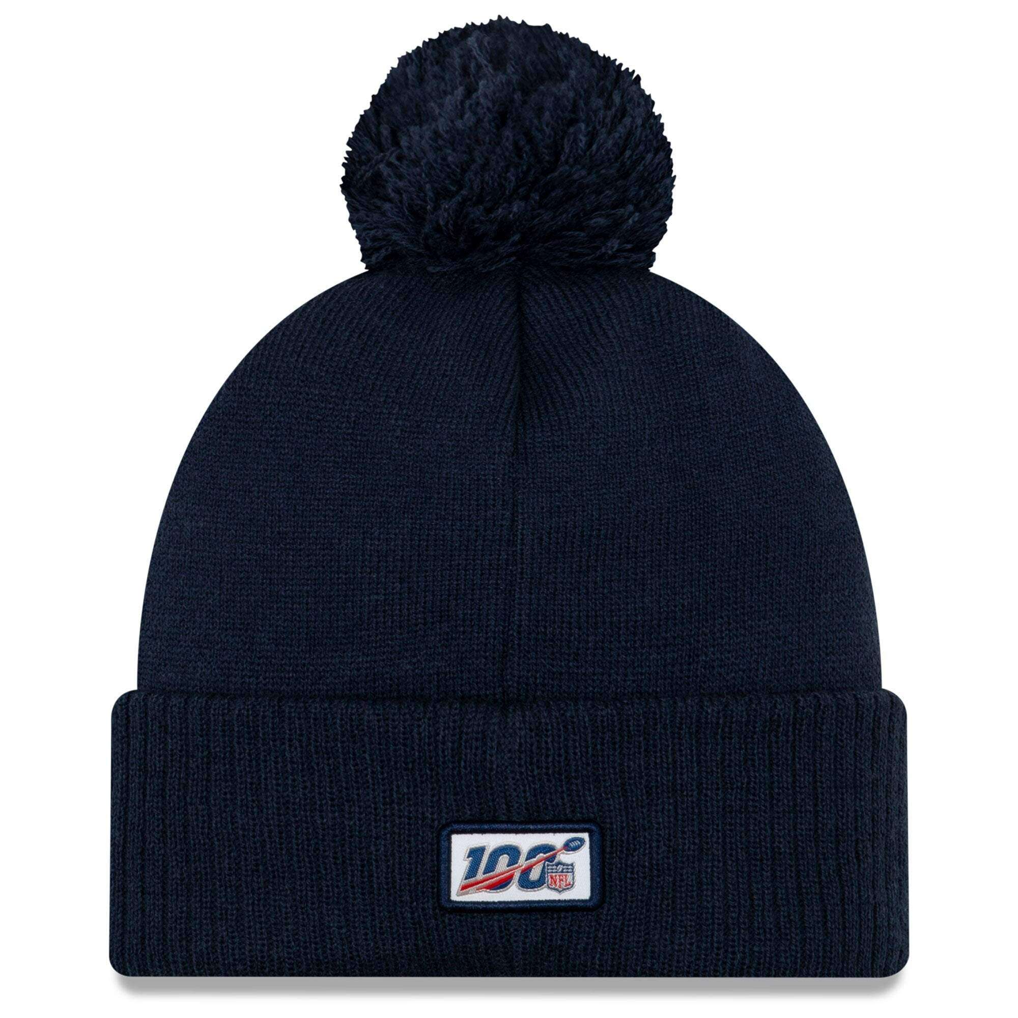 Los Angeles Rams New Era NFL 2019 Sideline Road Knit Beanie - Navy