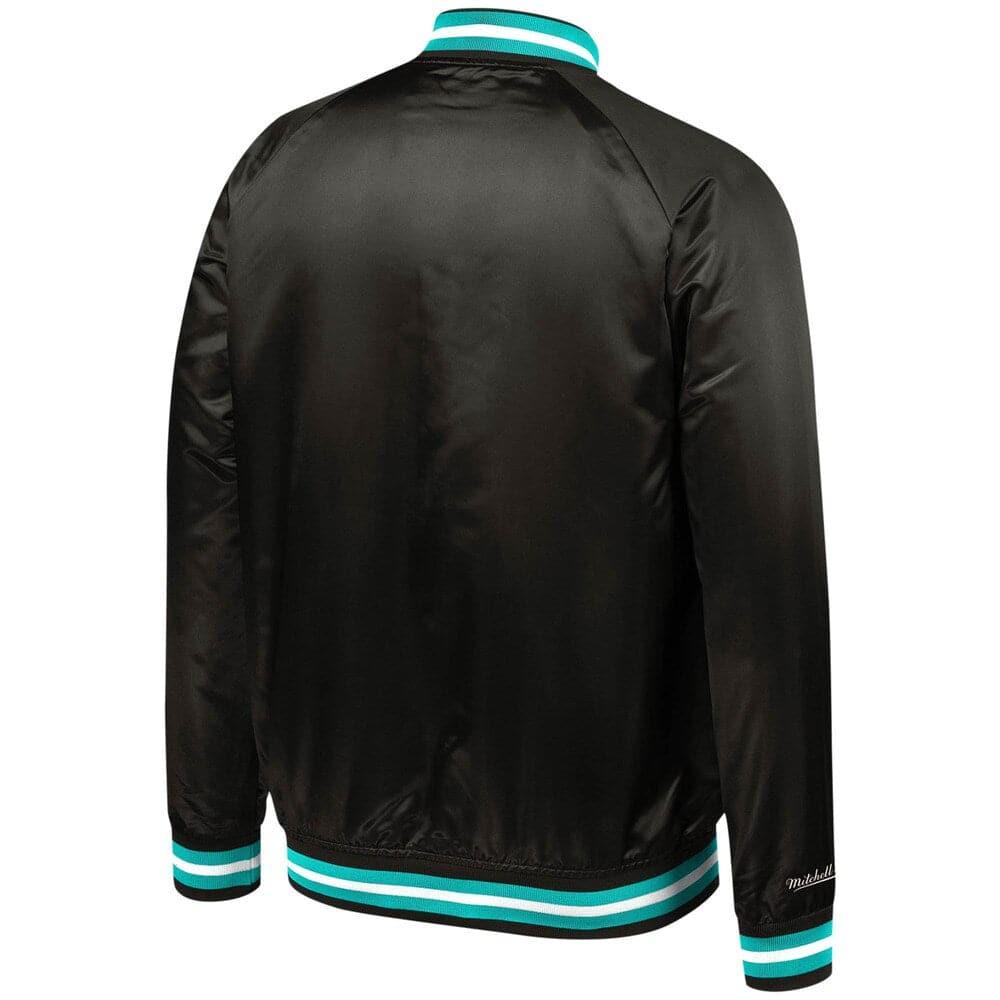 Memphis Grizzlies Mitchell & Ness NBA Lightweight HWC Satin Jacket - Black