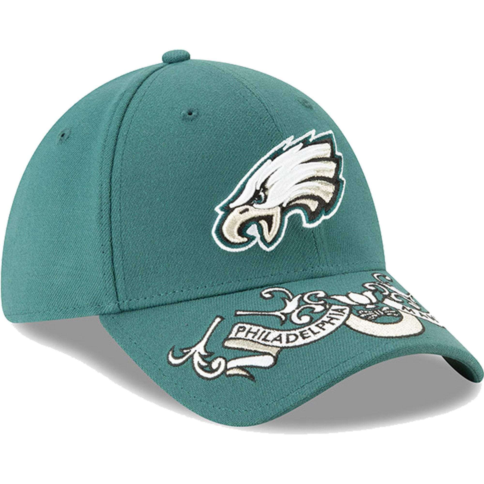 Philadelphia Eagles New Era 2019 NFL Draft 39THIRTY Stretch-Fit Hat - Green