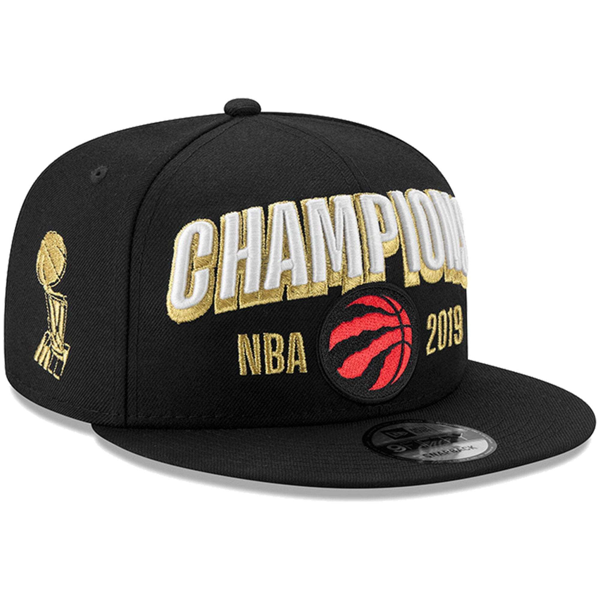 Toronto Raptors New Era 2019 NBA Champions 9FIFTY Snapback Hat - Black