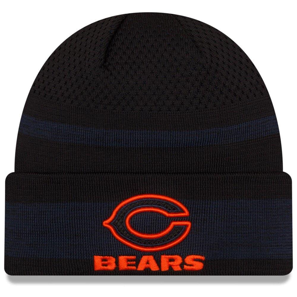 Chicago Bears New Era NFL 2021 Sideline Performance Tech Cuff Beanie - Black