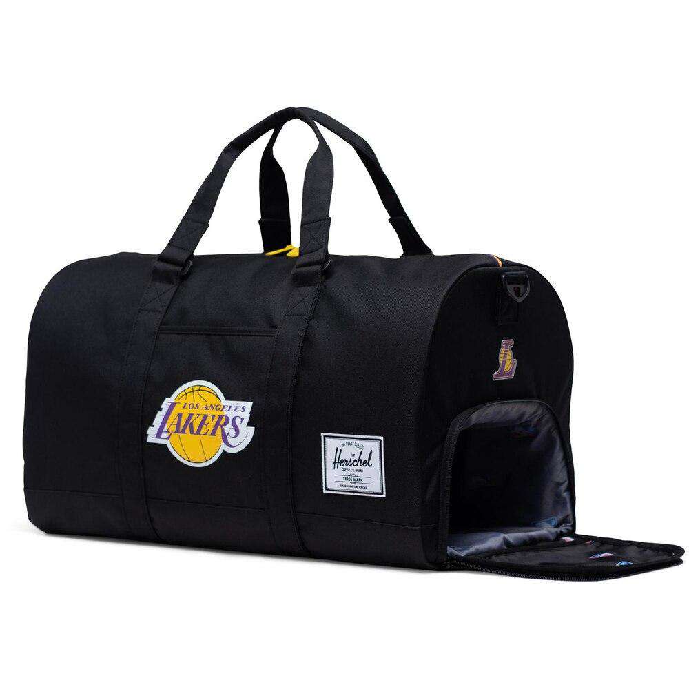 Los Angeles Lakers Herschel NBA Novel Duffle Bag - Black