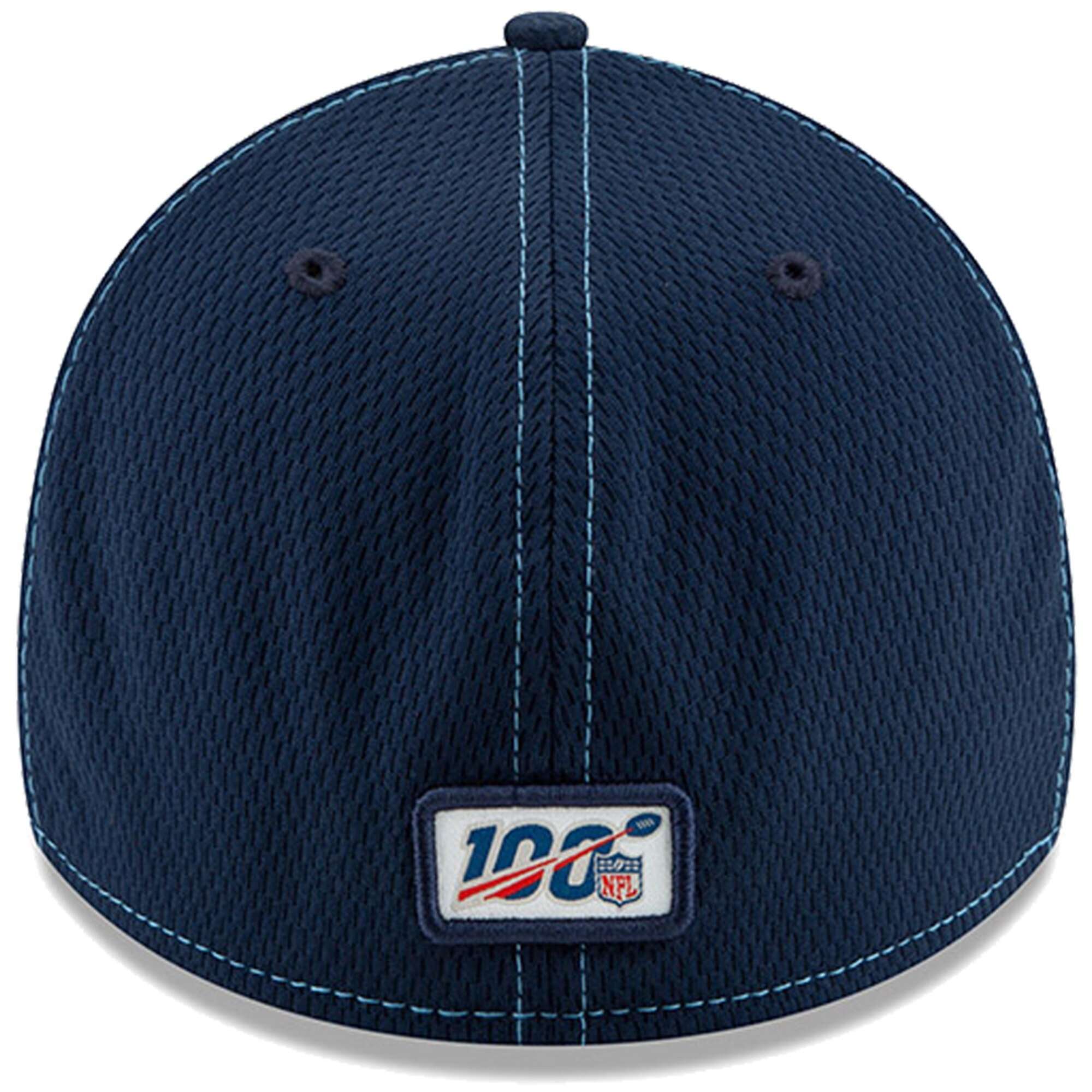 Tennessee Titans New Era NFL 2019 Sideline Road 39THIRTY Stretch-Fit Curve Hat - Navy