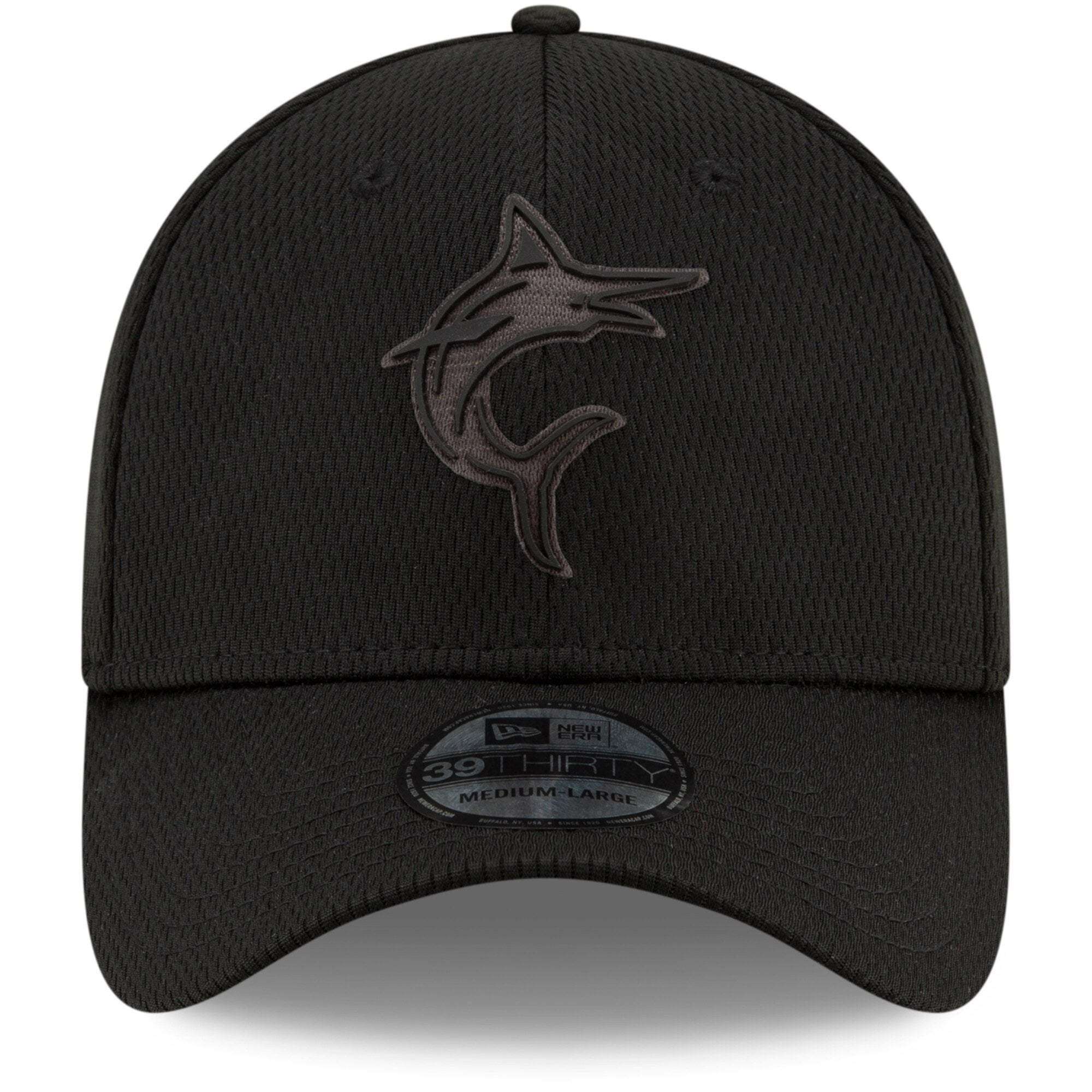 Miami Marlins New Era 2019 MLB Players Weekend 39THIRTY Stretch-Fit Curve Hat - Black