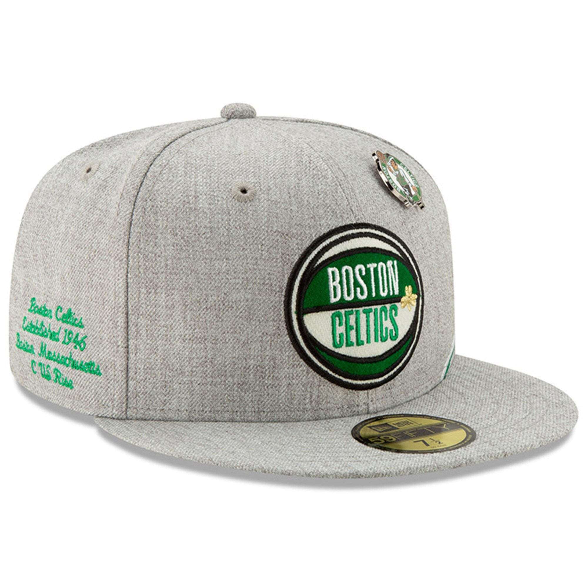 Boston Celtics New Era 2019 NBA Draft 59FIFTY Fitted Hat - Heather