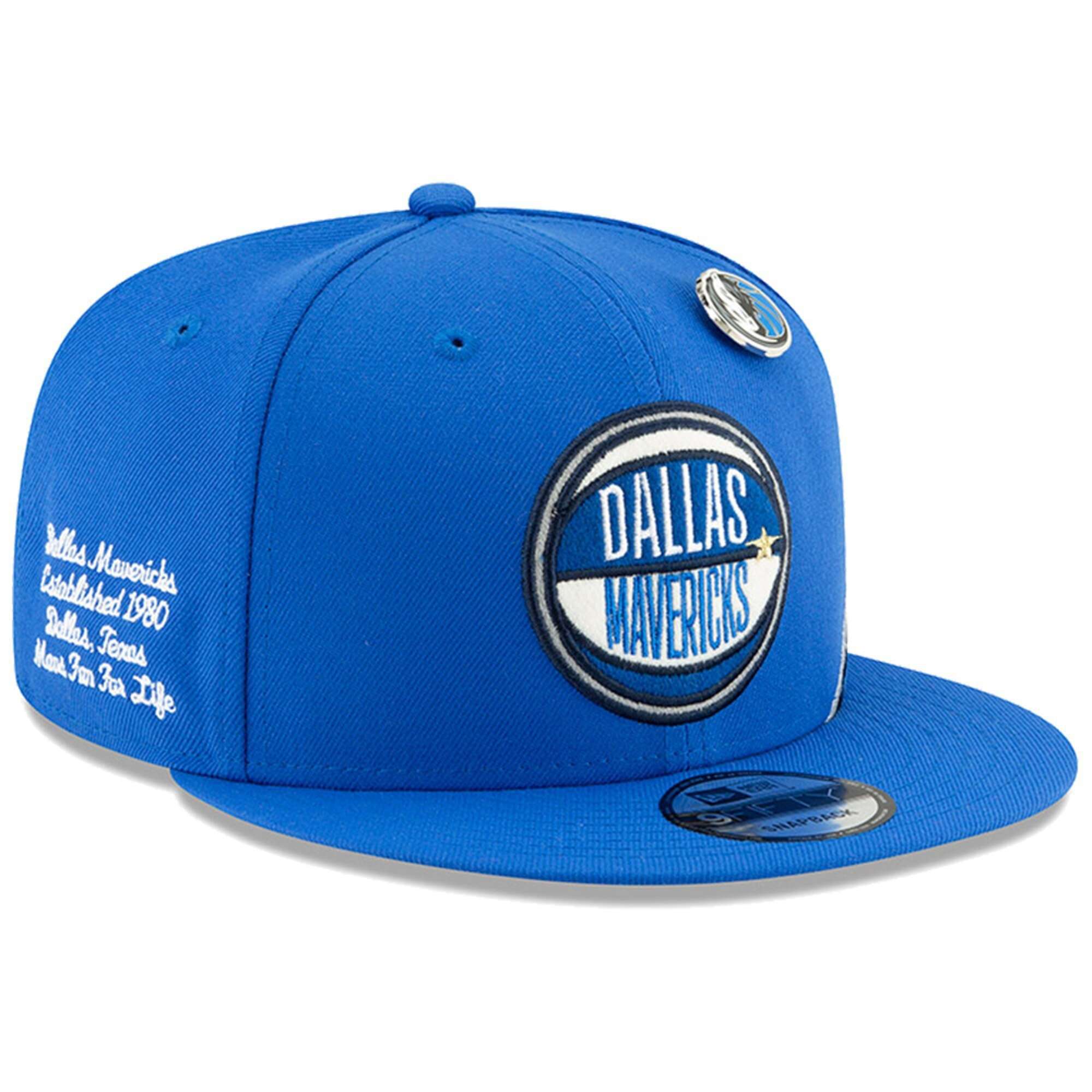 Dallas Mavericks New Era 2019 NBA Draft 9FIFTY Snapback Hat - Blue