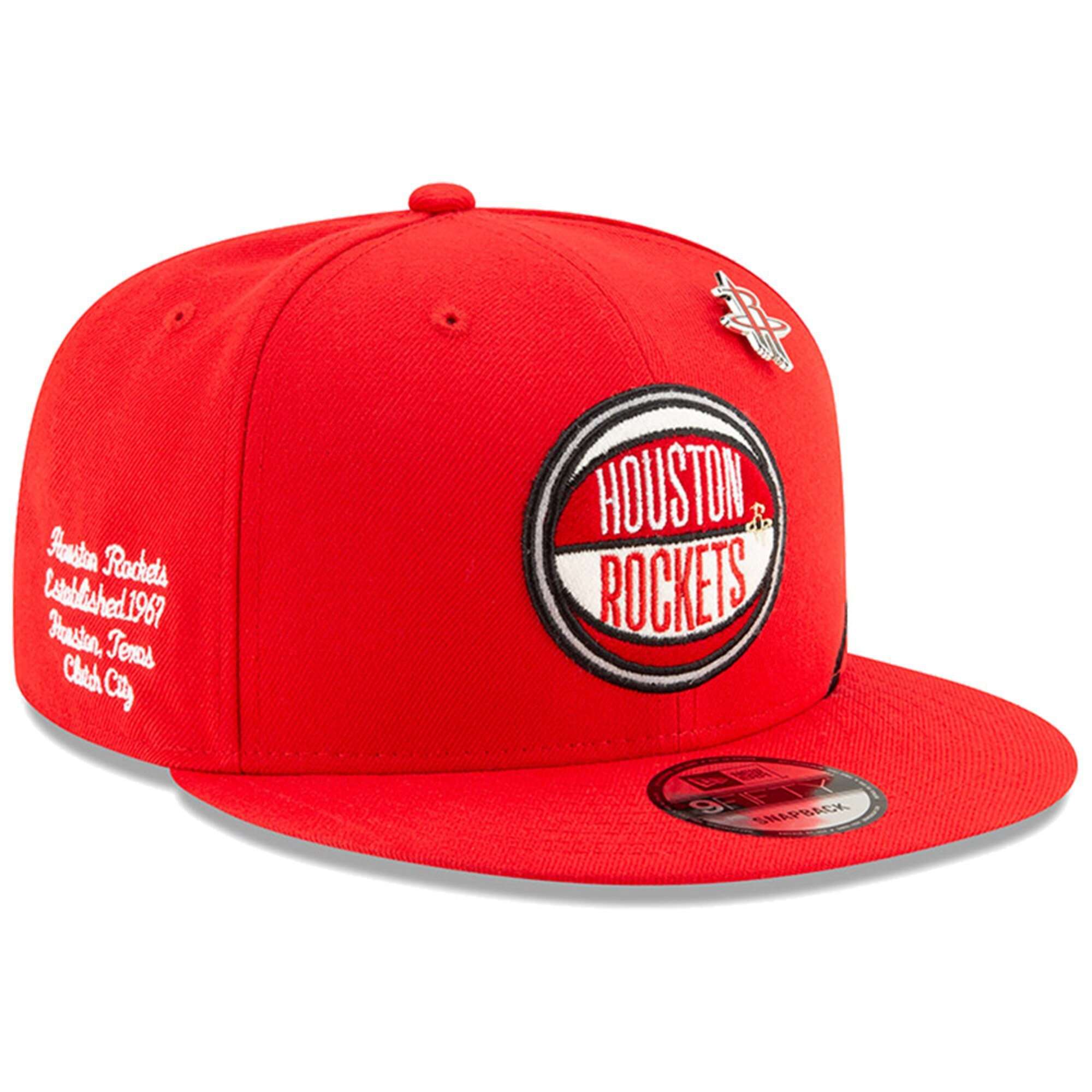 Houston Rockets New Era 2019 NBA Draft 9FIFTY Snapback Hat - Red