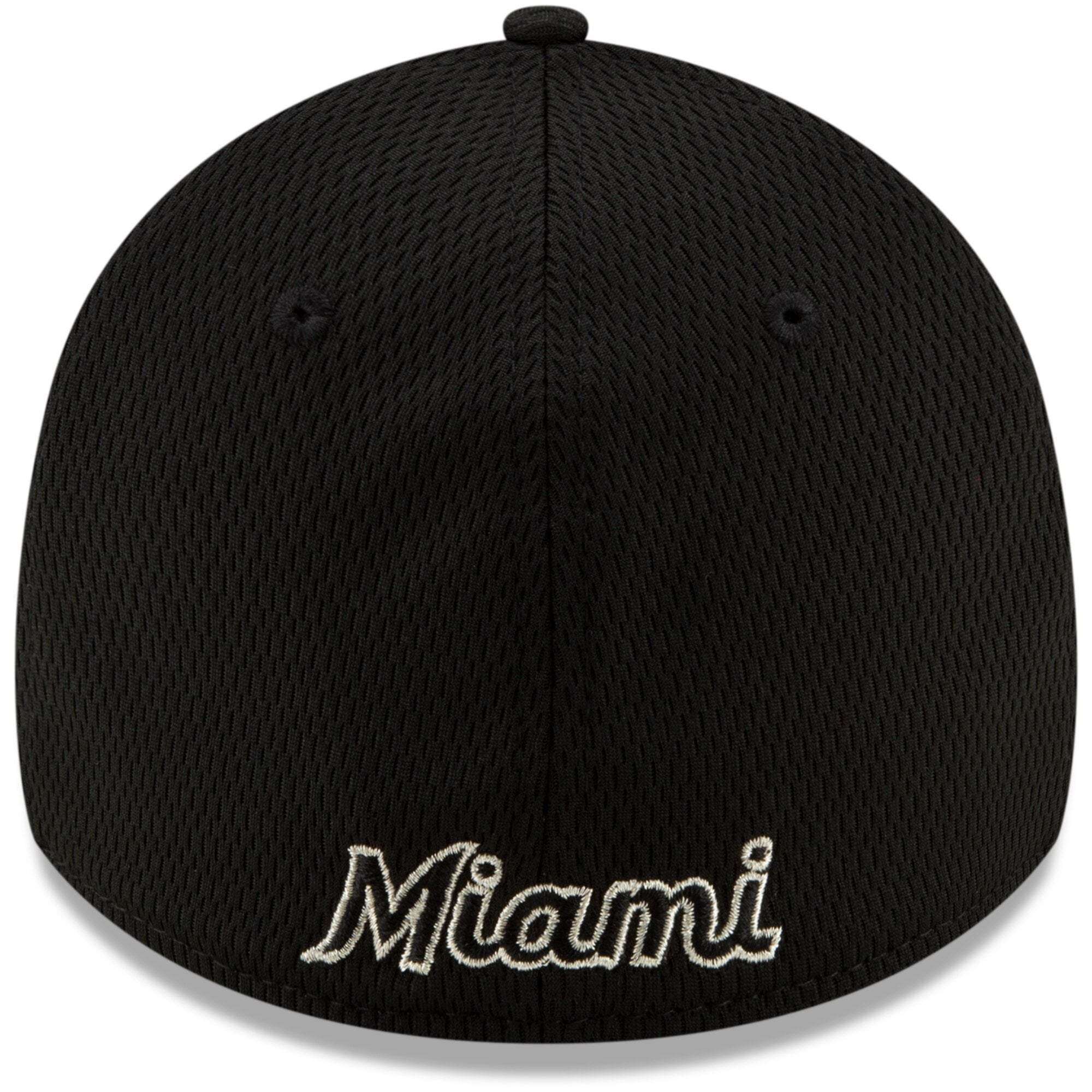 Miami Marlins New Era 2019 MLB Players Weekend 39THIRTY Stretch-Fit Curve Hat - Black