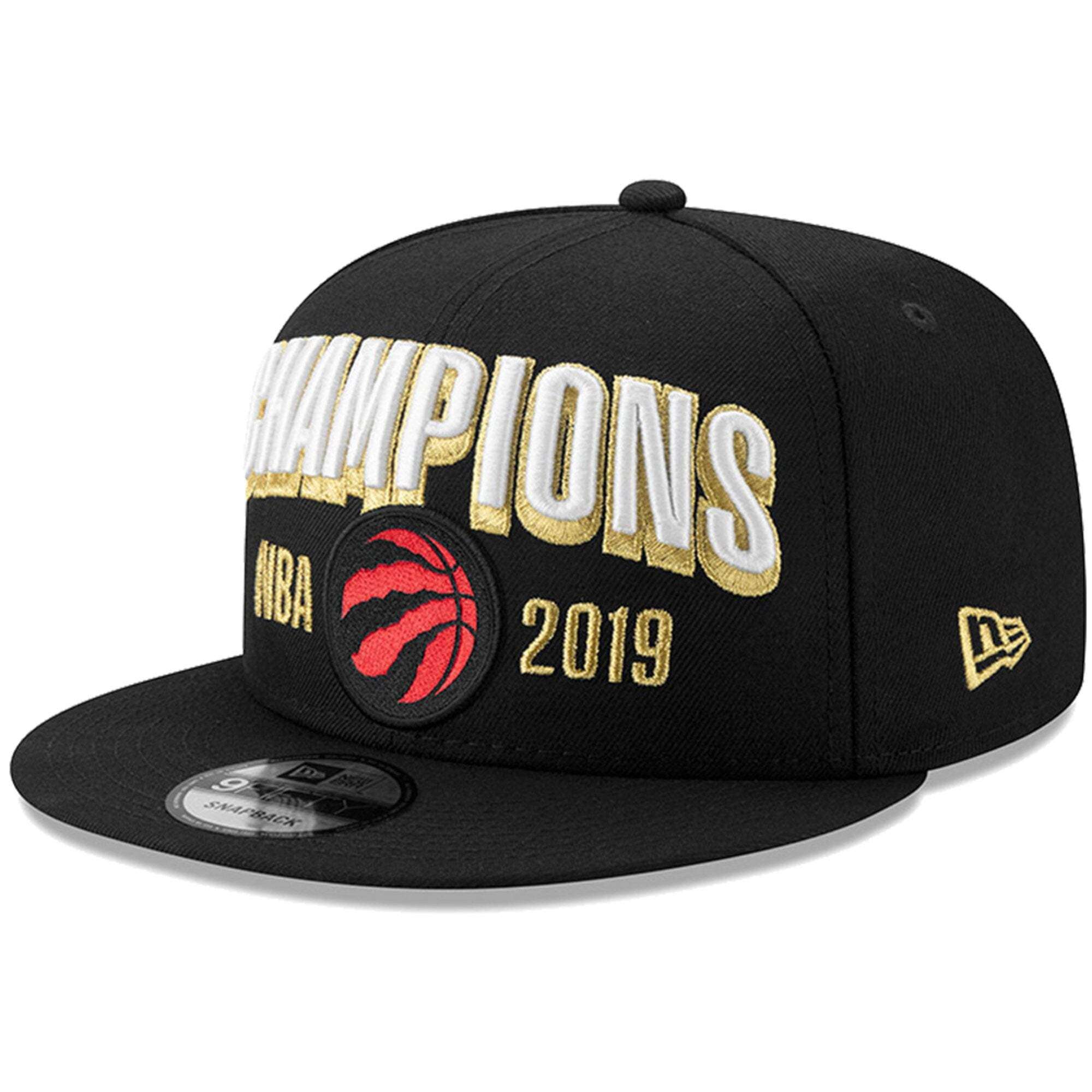 Toronto Raptors New Era 2019 NBA Champions 9FIFTY Snapback Hat - Black