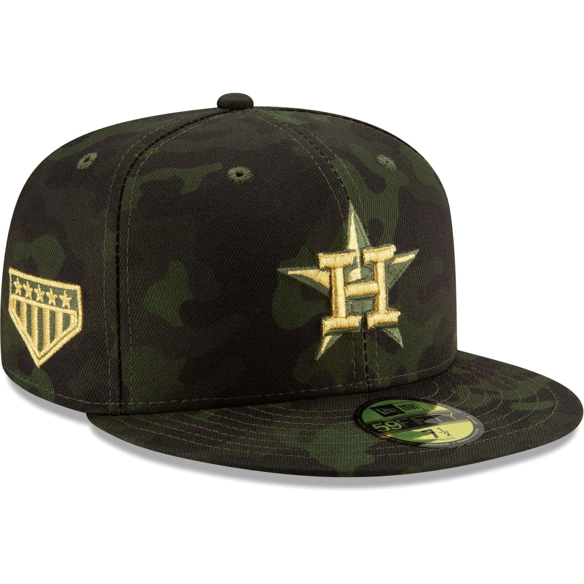Houston Astros New Era MLB 2019 Armed Forces On-Field 59FIFTY Fitted Hat - Camo