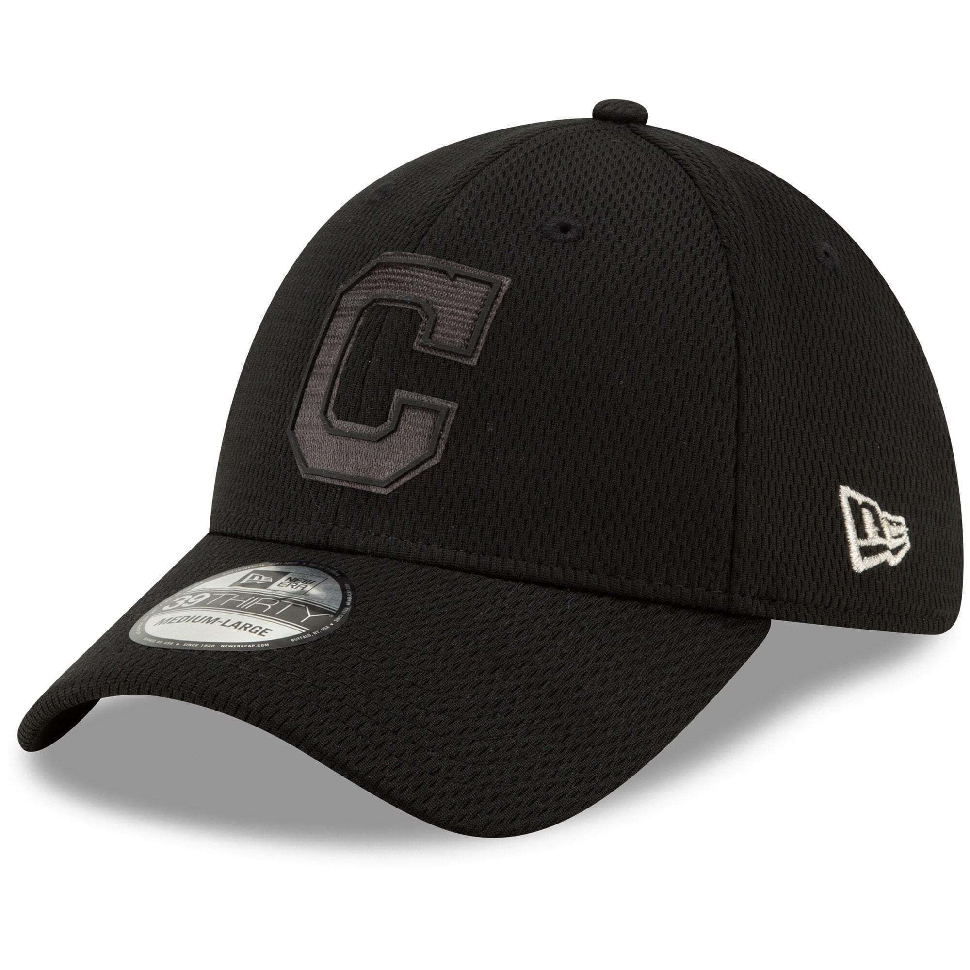Cleveland Indians New Era 2019 MLB Players Weekend 39THIRTY Stretch-Fit Curve Hat - Black