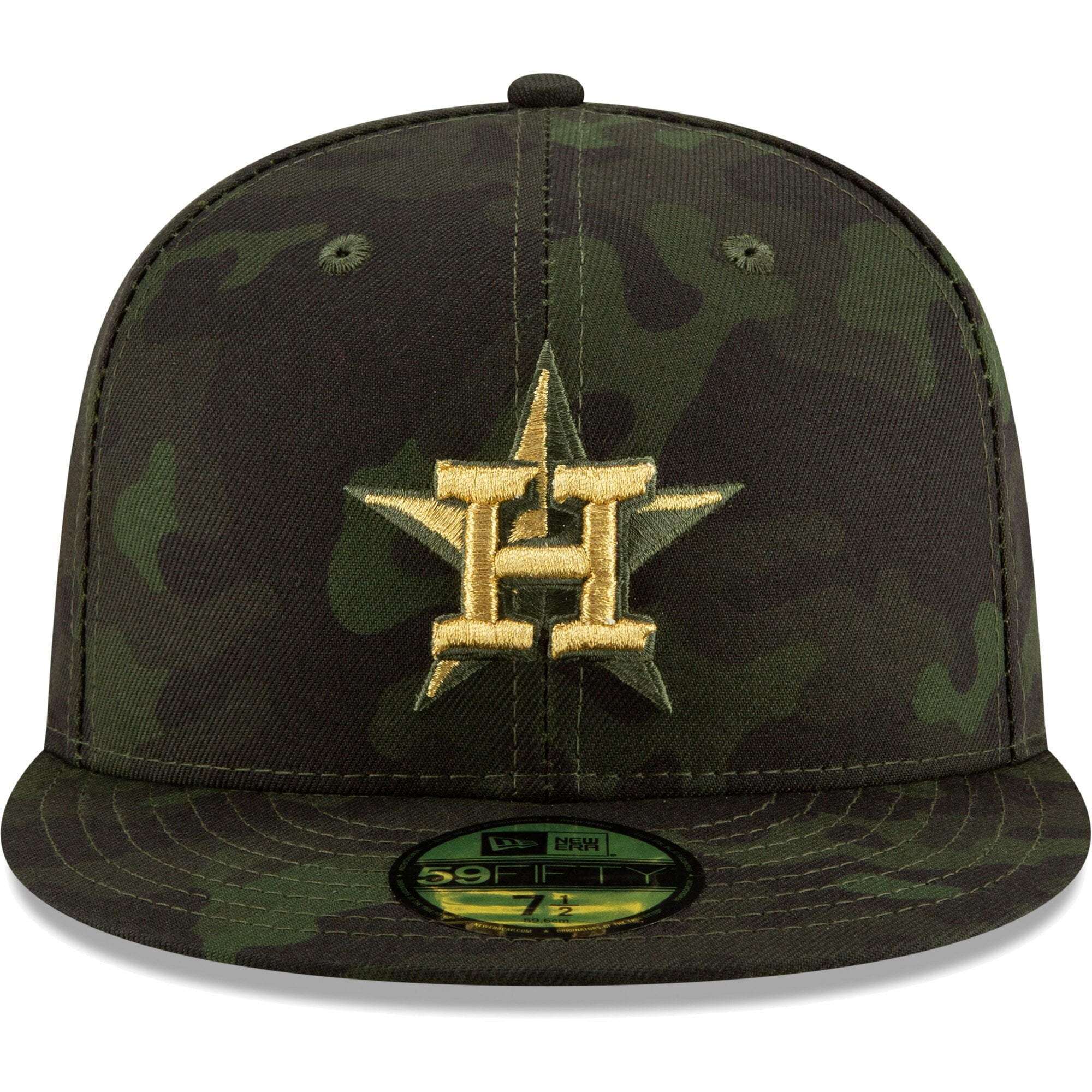 Houston Astros New Era MLB 2019 Armed Forces On-Field 59FIFTY Fitted Hat - Camo