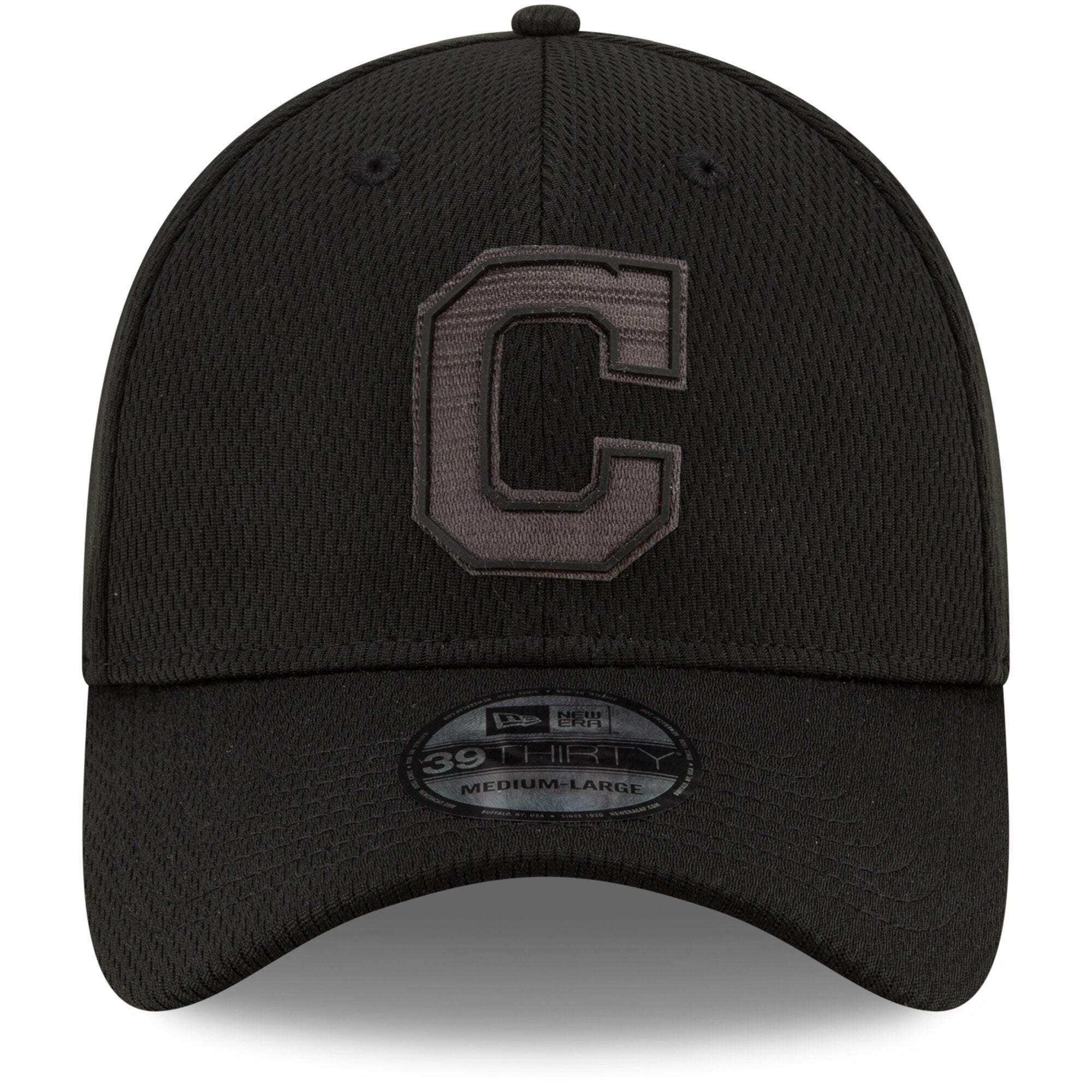 Cleveland Indians New Era 2019 MLB Players Weekend 39THIRTY Stretch-Fit Curve Hat - Black