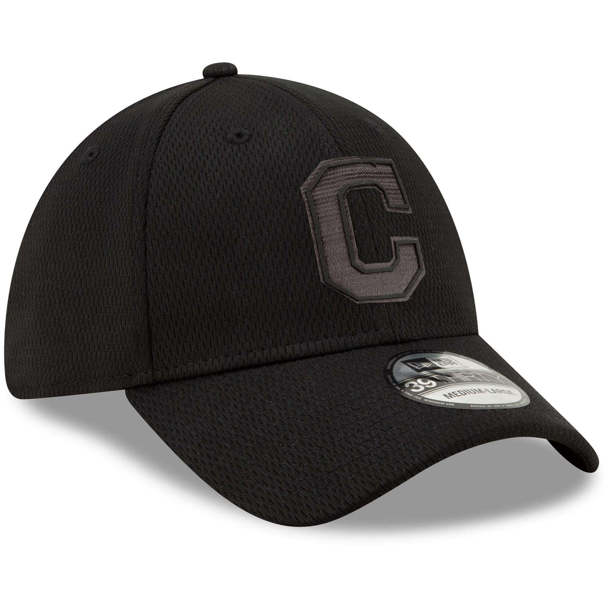 Cleveland Indians New Era 2019 MLB Players Weekend 39THIRTY Stretch-Fit Curve Hat - Black
