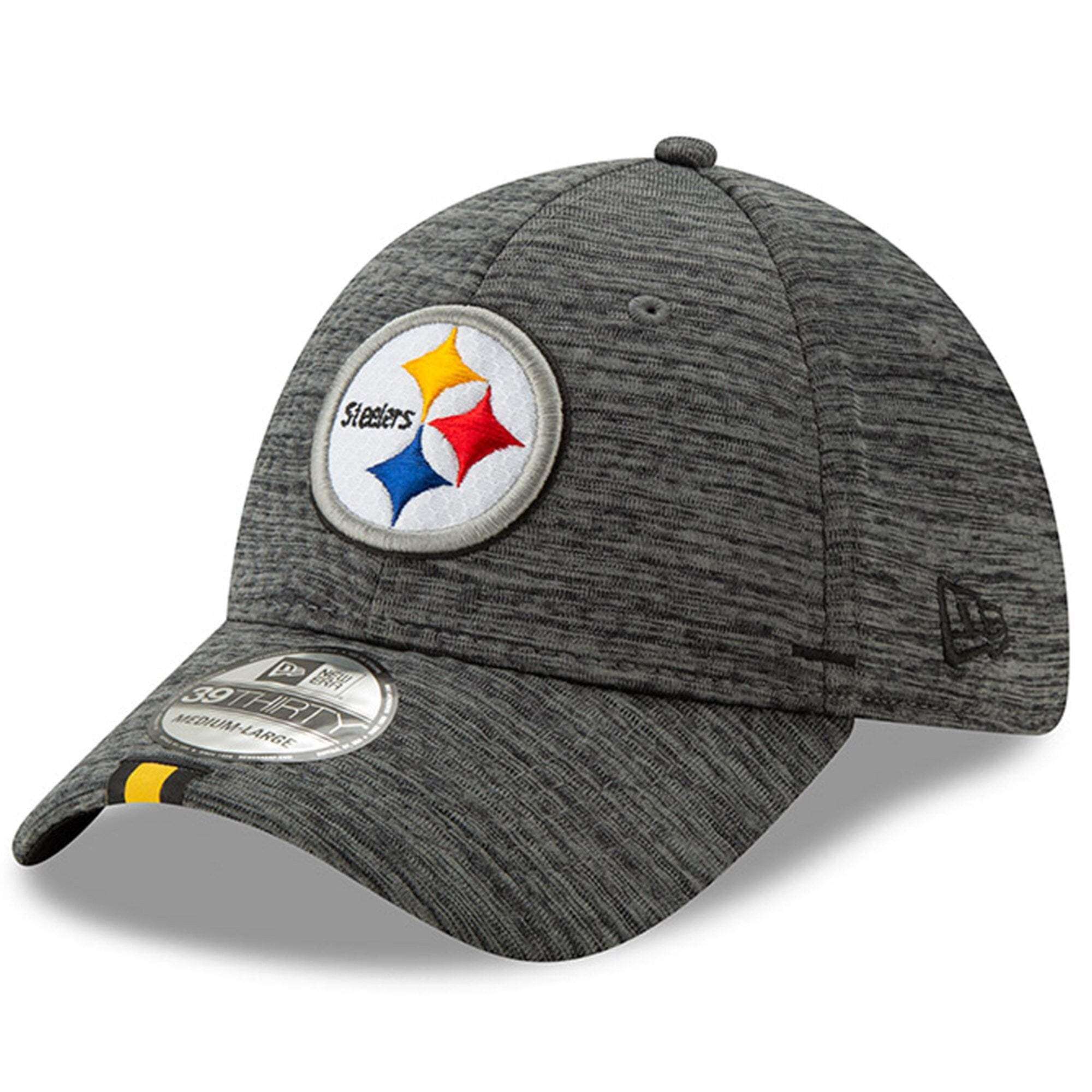 Pittsburgh Steelers New Era 2019 NFL Training Camp 39THIRTY Stretch-Fit Hat - Graphite