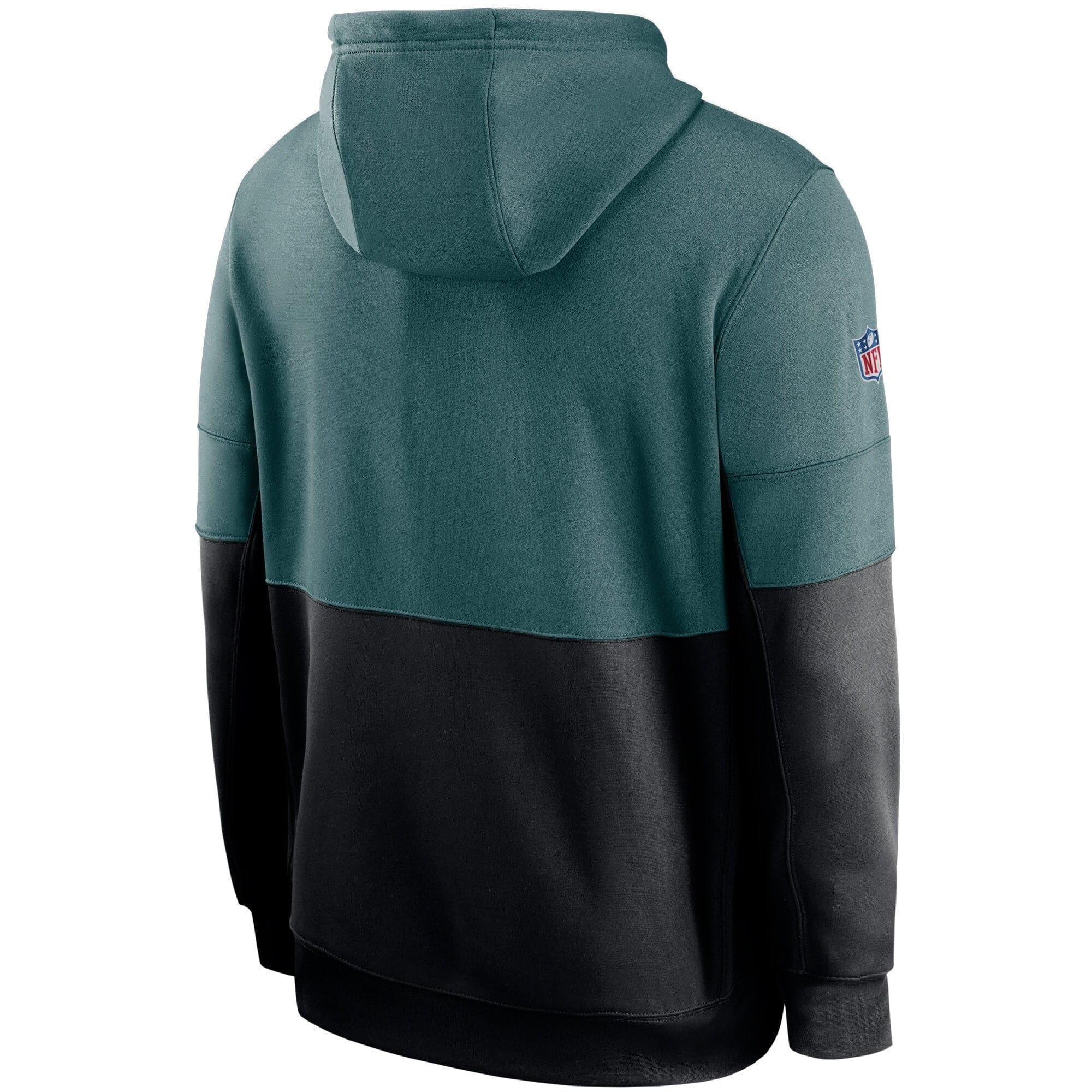 Philadelphia Eagles Nike NFL TN Lockup Therma Hoodie Jumper - Green/Black