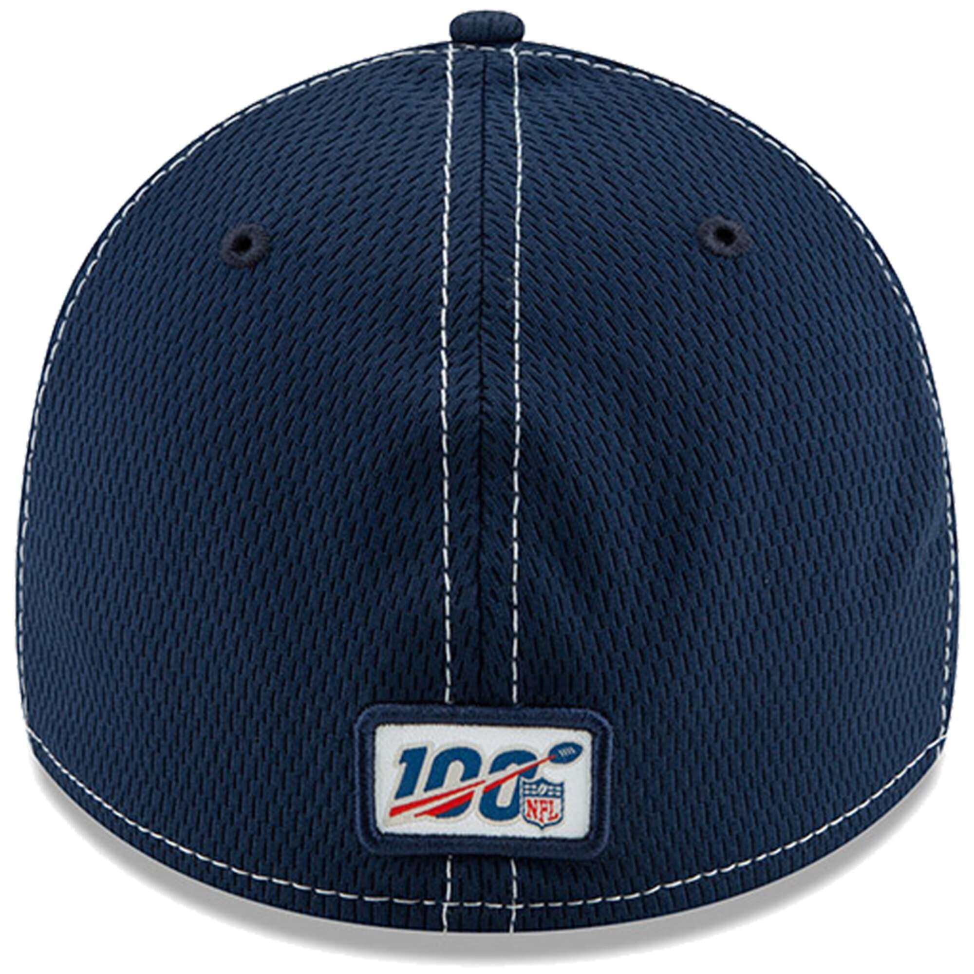 Los Angeles Rams New Era NFL 2019 Sideline Road 39THIRTY Stretch-Fit Curve Hat - Navy