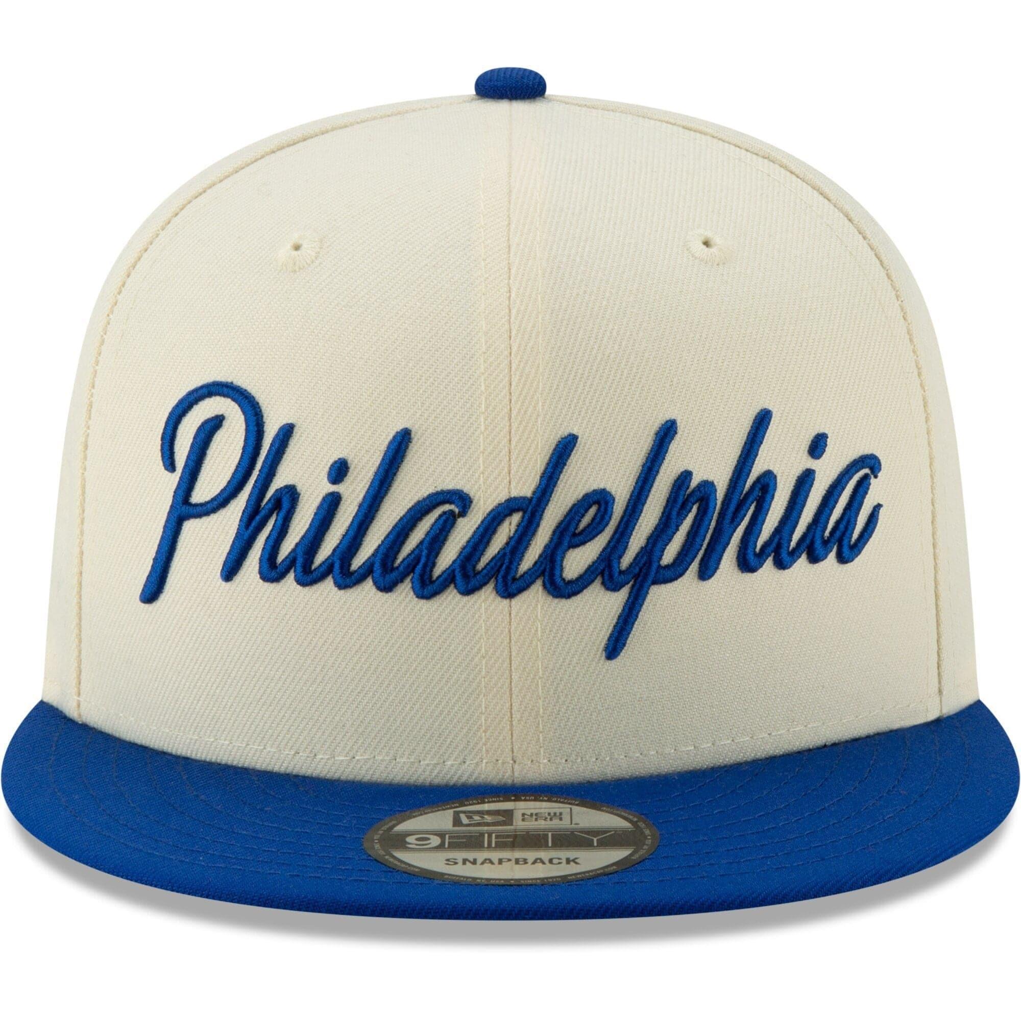 Philadelphia 76ers New Era NBA 2019 City Series 9FIFTY Snapback Hat - Cream