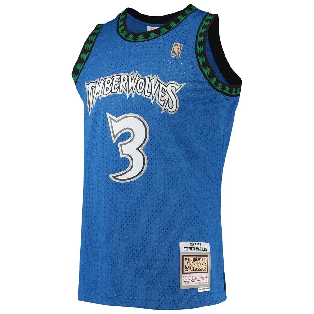 Stephon Marbury Minnesota Timberwolves Mitchell & Ness NBA 96-97 Swingman Jersey - Blue