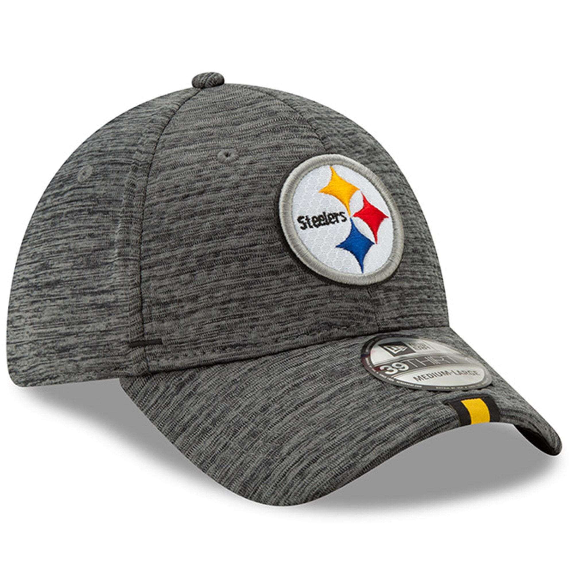 Pittsburgh Steelers New Era 2019 NFL Training Camp 39THIRTY Stretch-Fit Hat - Graphite