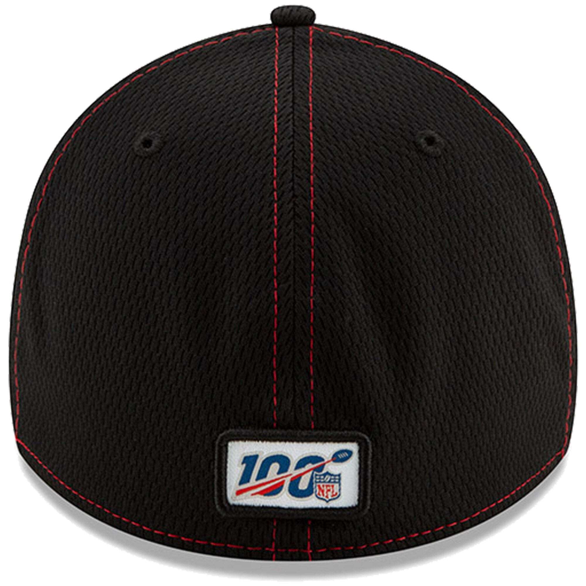 Atlanta Falcons New Era NFL 2019 Sideline Road 39THIRTY Stretch-Fit Curve Hat - Black