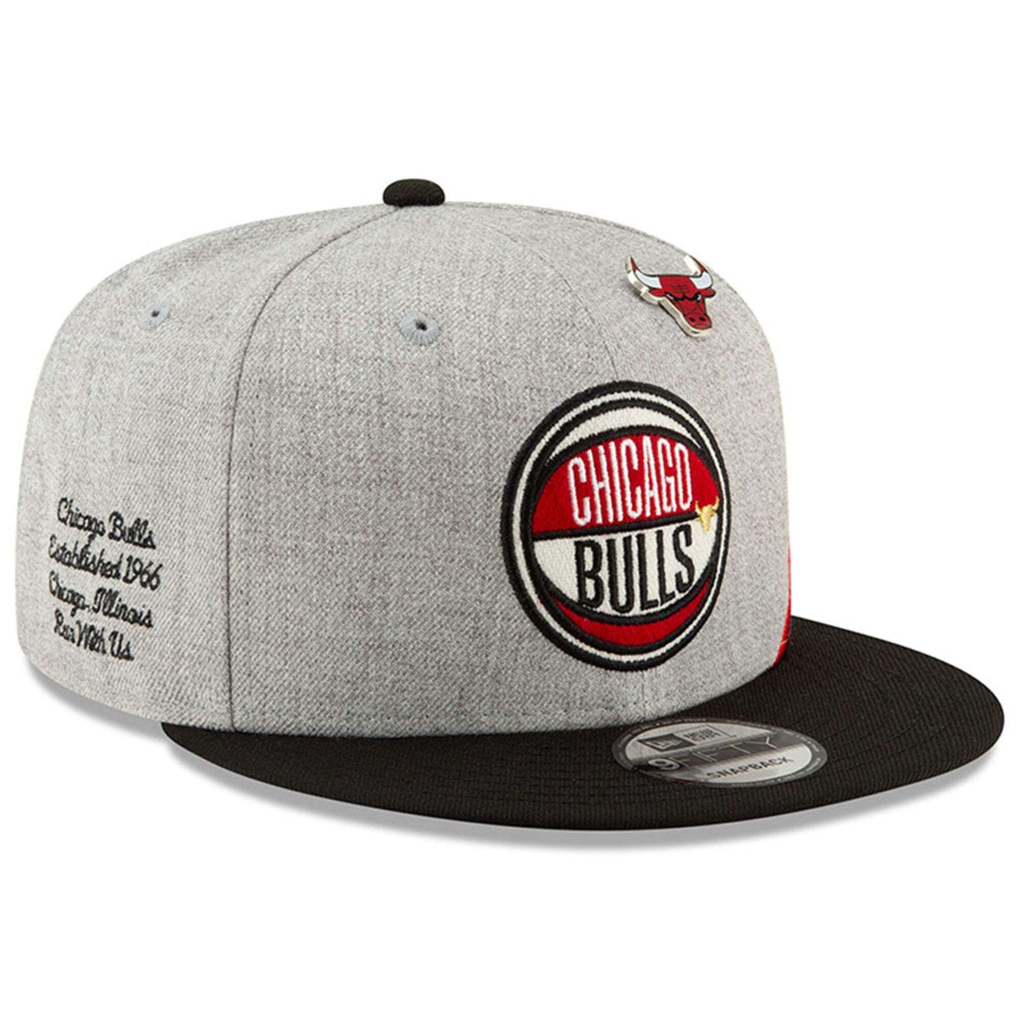Chicago Bulls New Era 2019 NBA Draft 9FIFTY Snapback Hat - Heather
