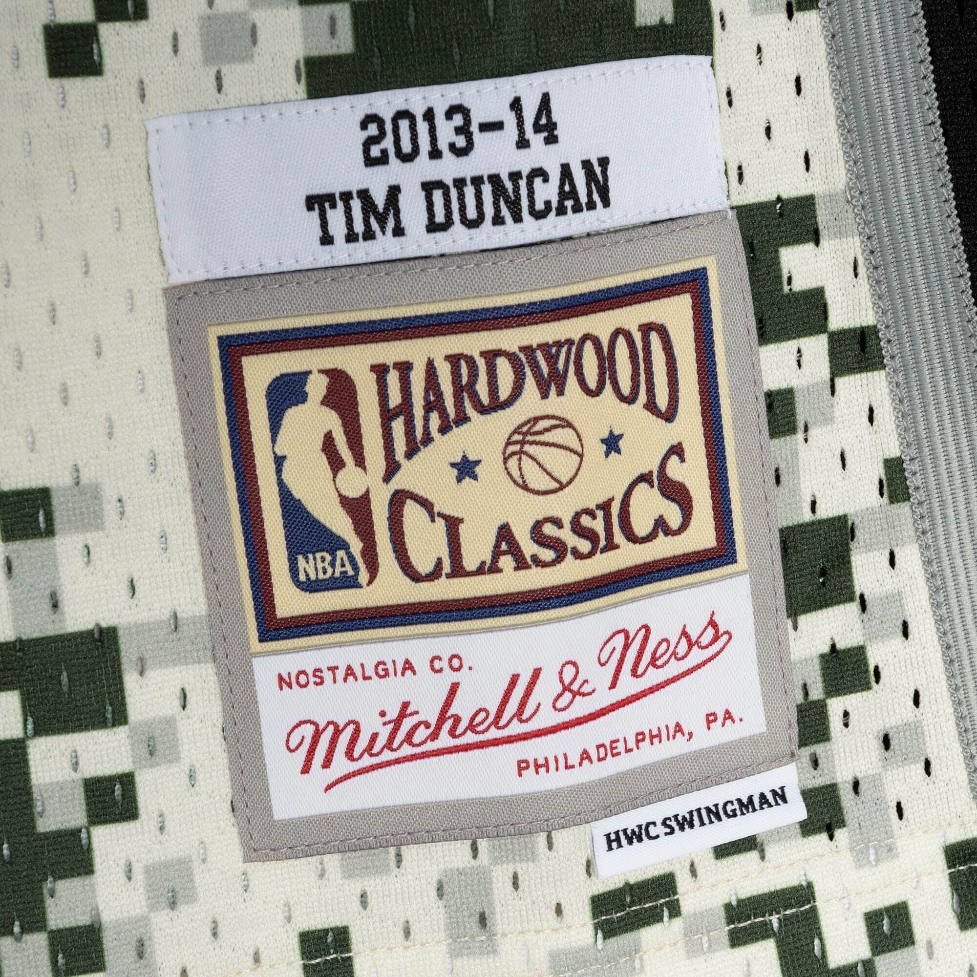 Mitchell And Ness Jerseys Tim Duncan San Antonio Spurs 13-14 Alt Mitchell & Ness NBA Swingman Jersey - Camo
