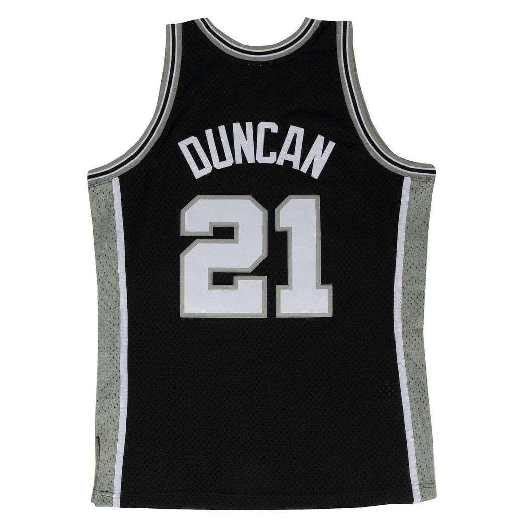 Mitchell And Ness Jerseys Tim Duncan San Antonio Spurs Mitchell & Ness NBA Swingman Jersey - Black