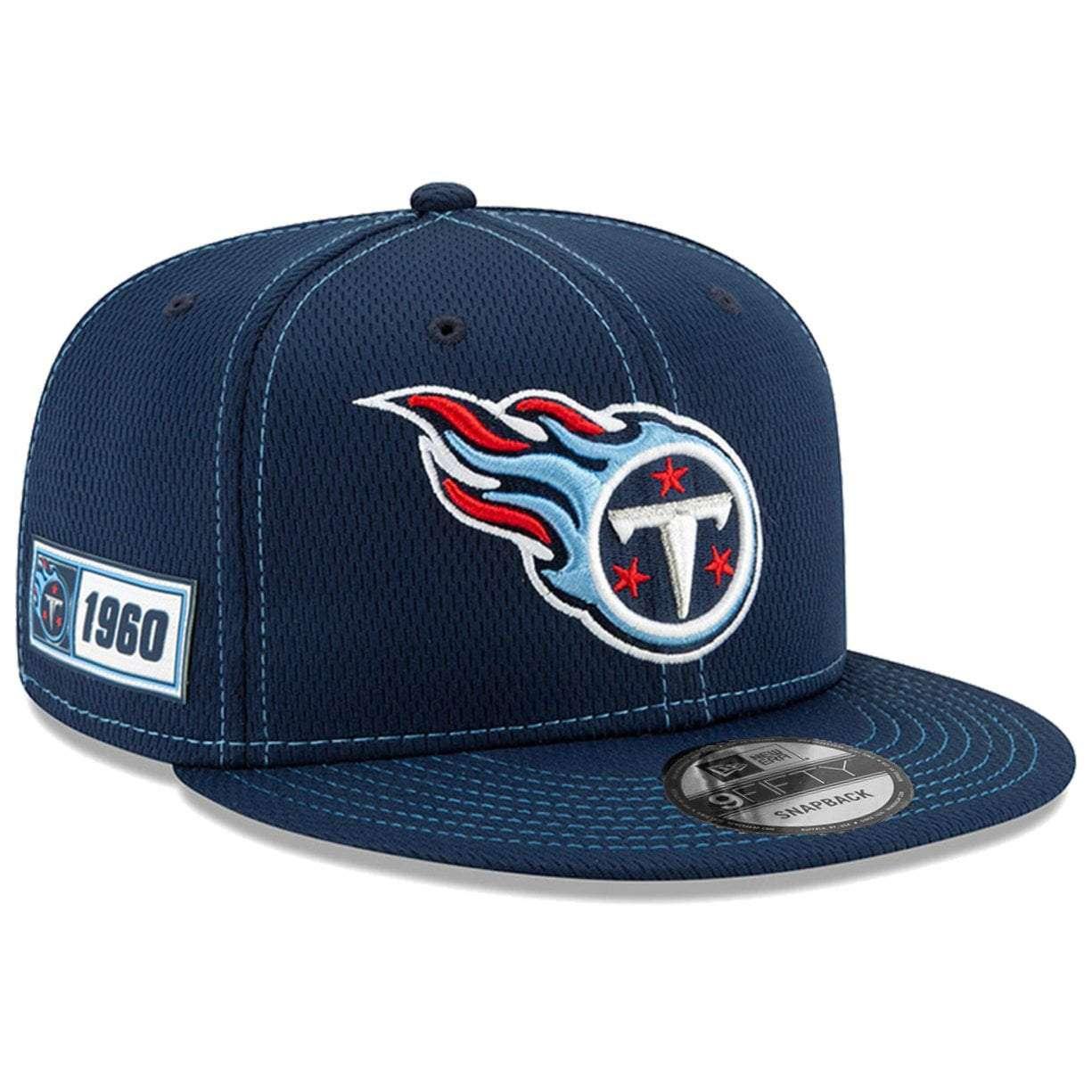 Tennessee Titans New Era NFL 2019 Sideline Road 9FIFTY Snapback Hat - Navy