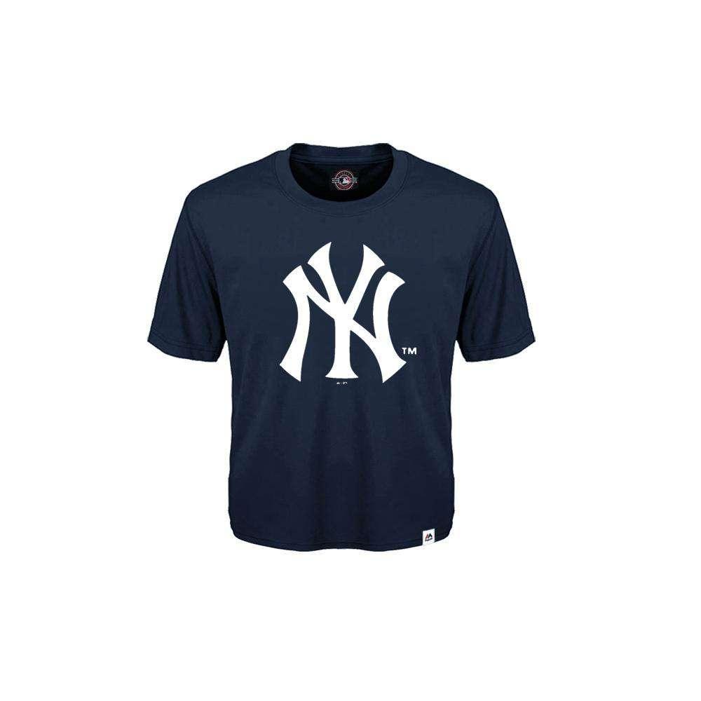 Majestic Athletic T-Shirts Toddler New York Yankees Majestic MLB Prism T-Shirt - Navy