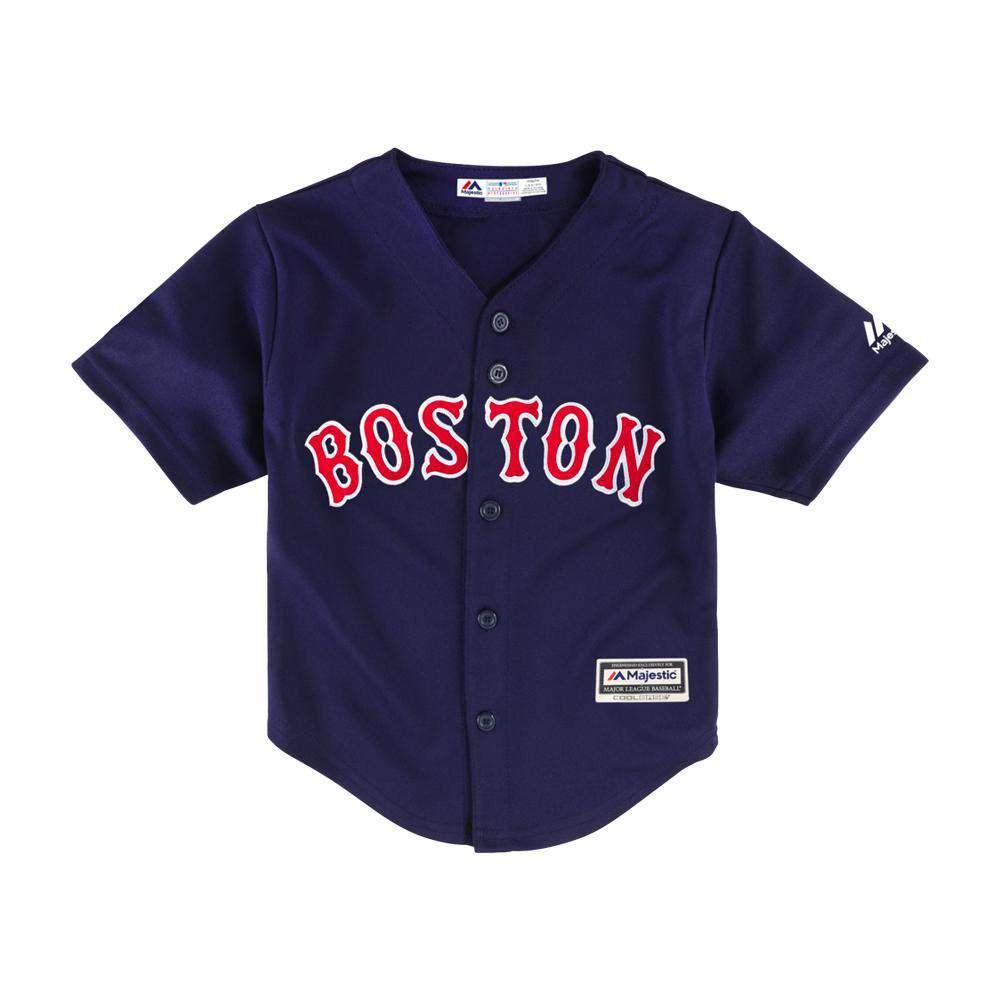 Majestic Athletic Jerseys Toddlers Boston Red Sox Majestic MLB Cool Base Replica Jersey - Navy