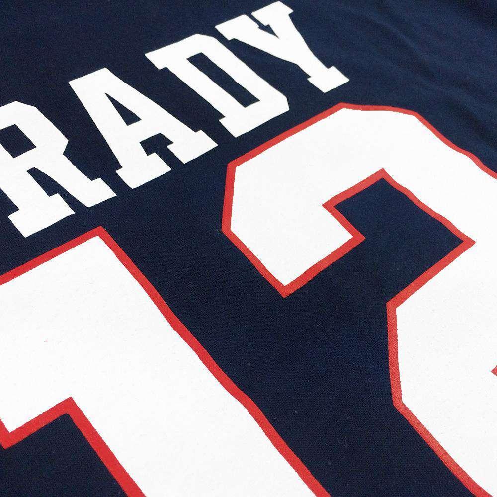 NFL Team Apparel T-Shirts Tom Brady New England Patriots NFL PA Player T-Shirt - Navy