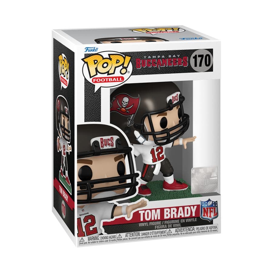 Funko Figures Tom Brady Tampa Bay Buccaneers Funko NFL Pop Vinyl Figure - White