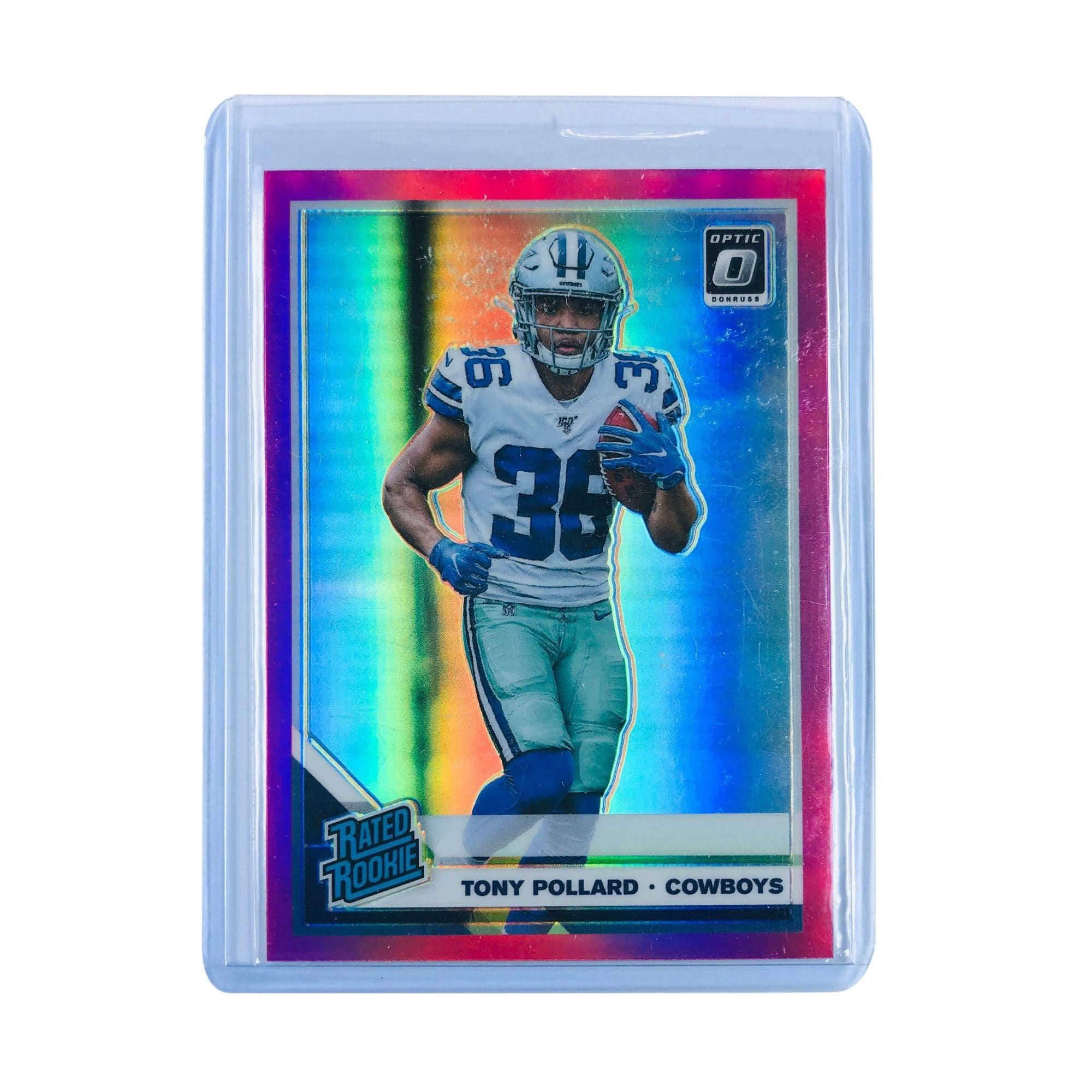 Panini Cards Tony Pollard Dallas Cowboys 2019 Panini Optic NFL Pink Rookie 187 Card