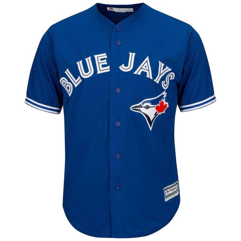 Majestic Athletic Jerseys Toronto Blue Jays Majestic MLB AC Cool Base Replica Jersey - Blue