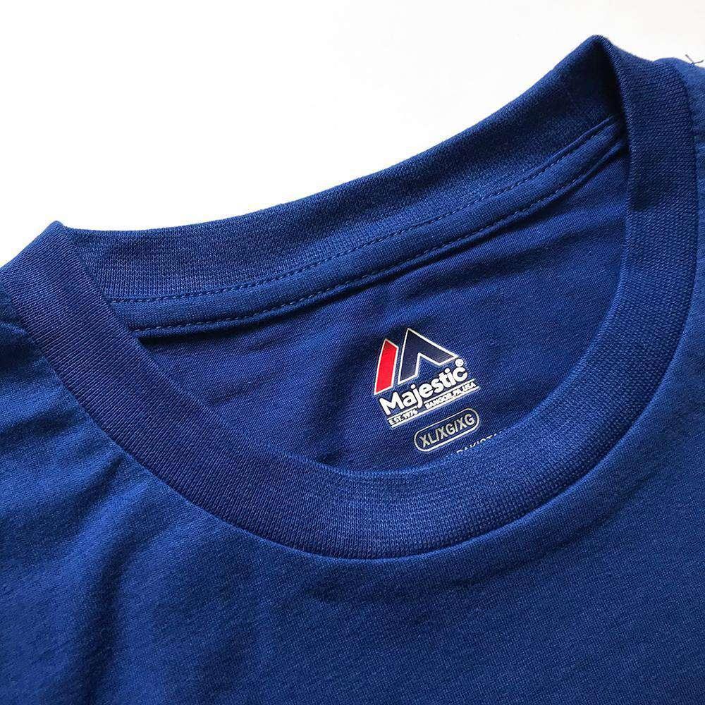 Majestic Athletic T-Shirts Toronto Blue Jays Majestic MLB Team Wordmark T-Shirt - Blue