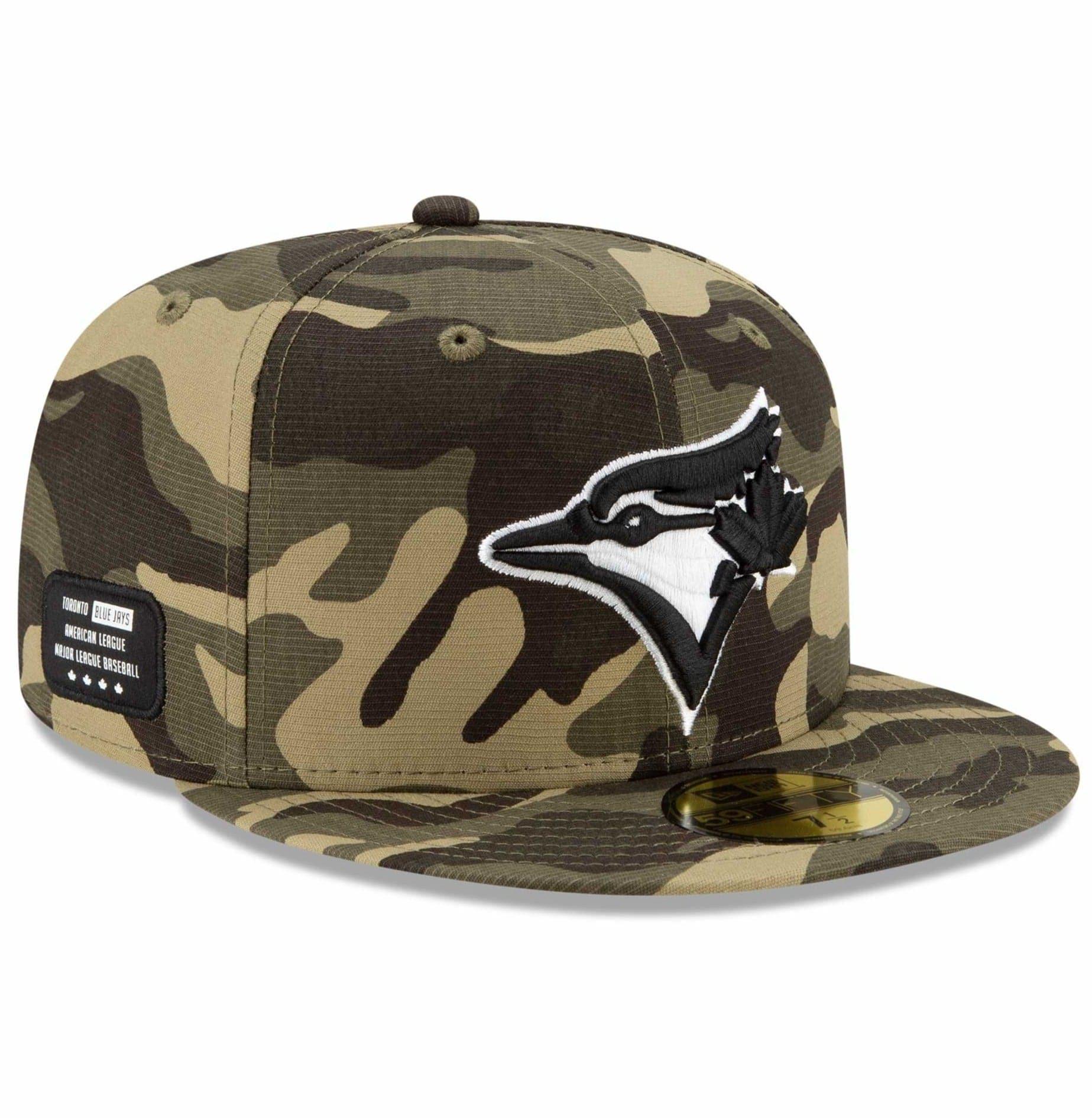 New Era Caps Toronto Blue Jays New Era MLB 2021 Armed Forces 59FIFTY Fitted Hat - Camo