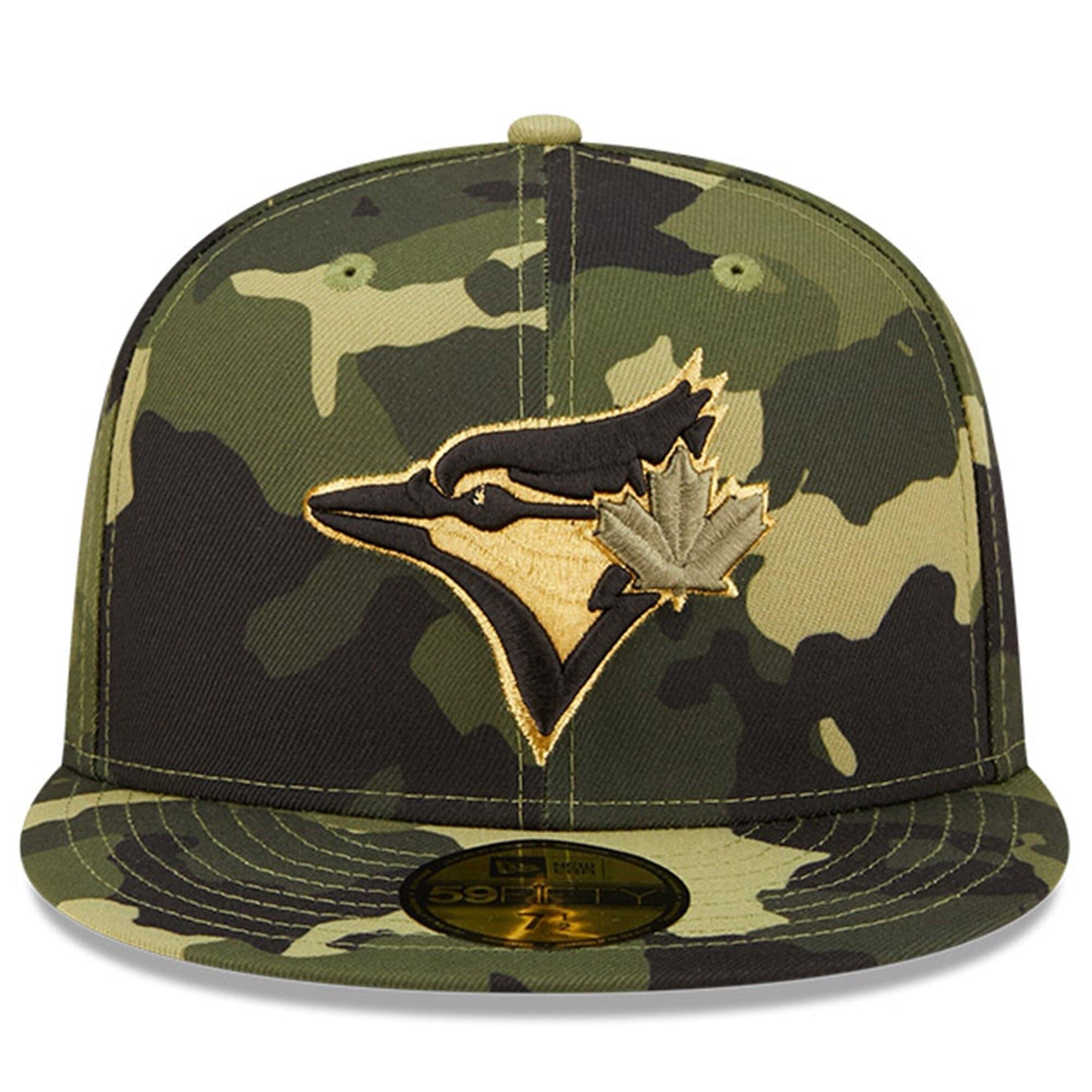 New Era Caps Toronto Blue Jays New Era MLB 2022 Armed Forces 59FIFTY Fitted Hat - Camo