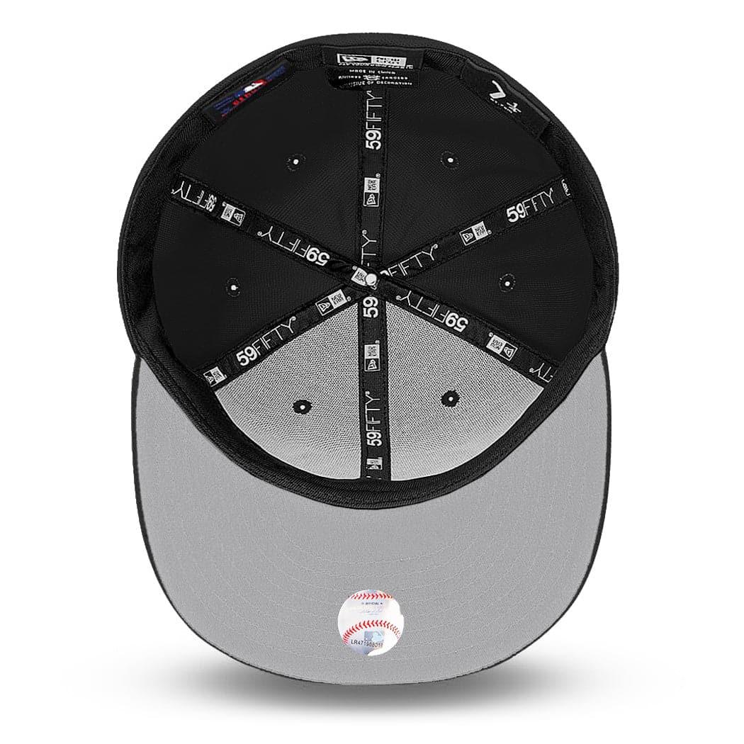 New Era Caps Toronto Blue Jays New Era MLB Black On Black 59FIFTY Fitted Hat - Black