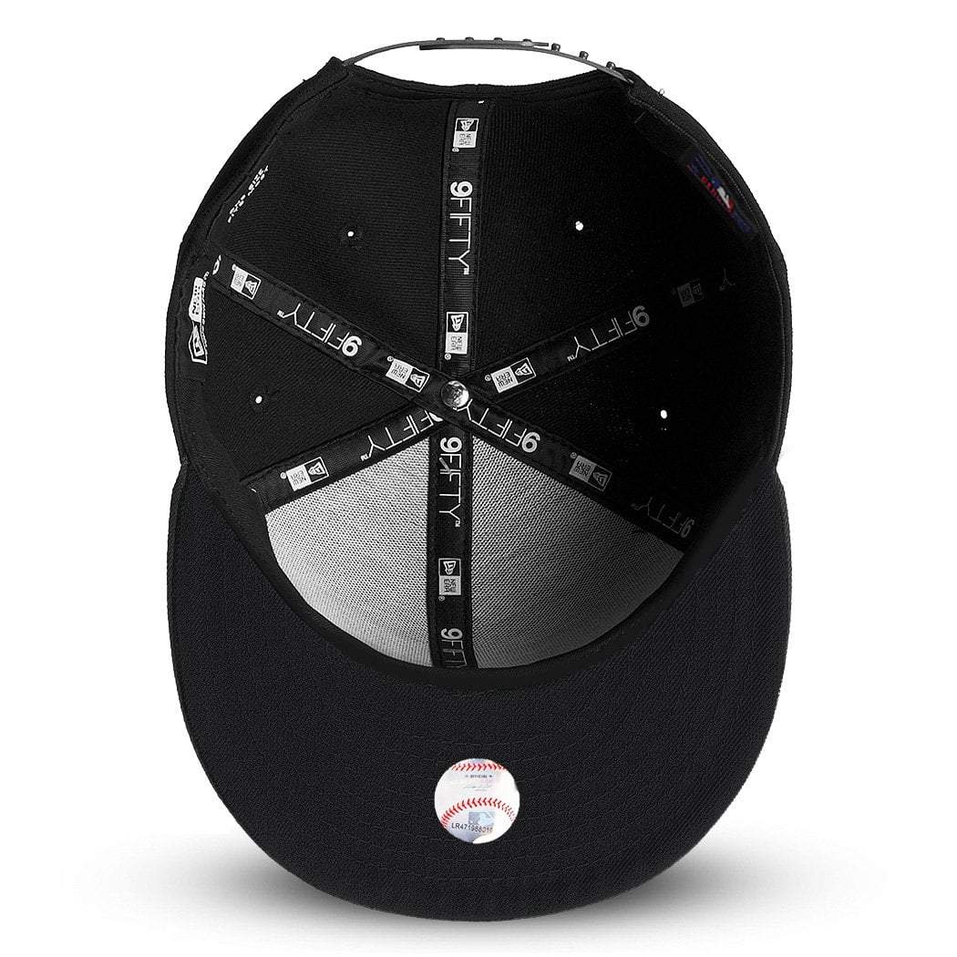 New Era Caps Toronto Blue Jays New Era MLB Black On Black 9FIFTY Snapback Hat