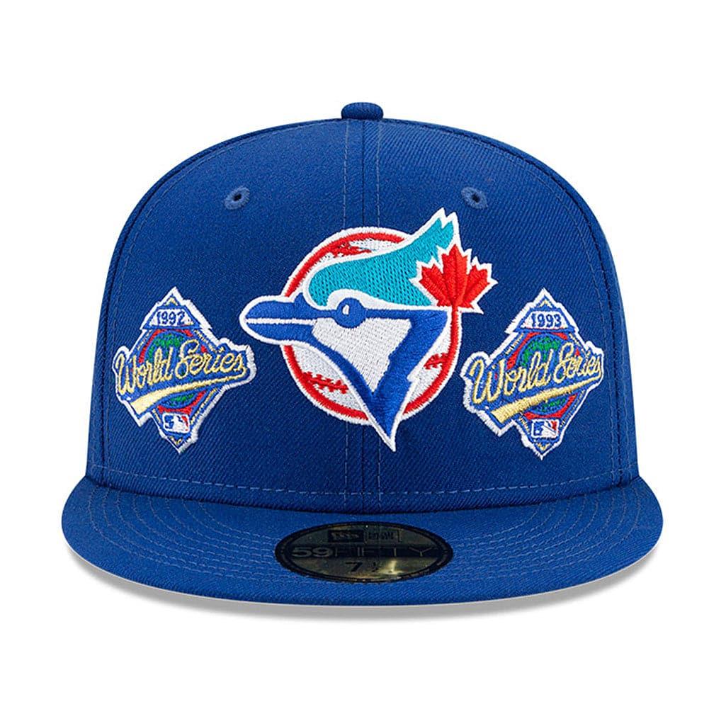 New Era Caps Toronto Blue Jays New Era MLB Champions Patch 59FIFTY Fitted Hat - Blue