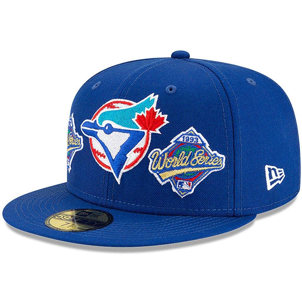 New Era Caps Toronto Blue Jays New Era MLB Champions Patch 59FIFTY Fitted Hat - Blue