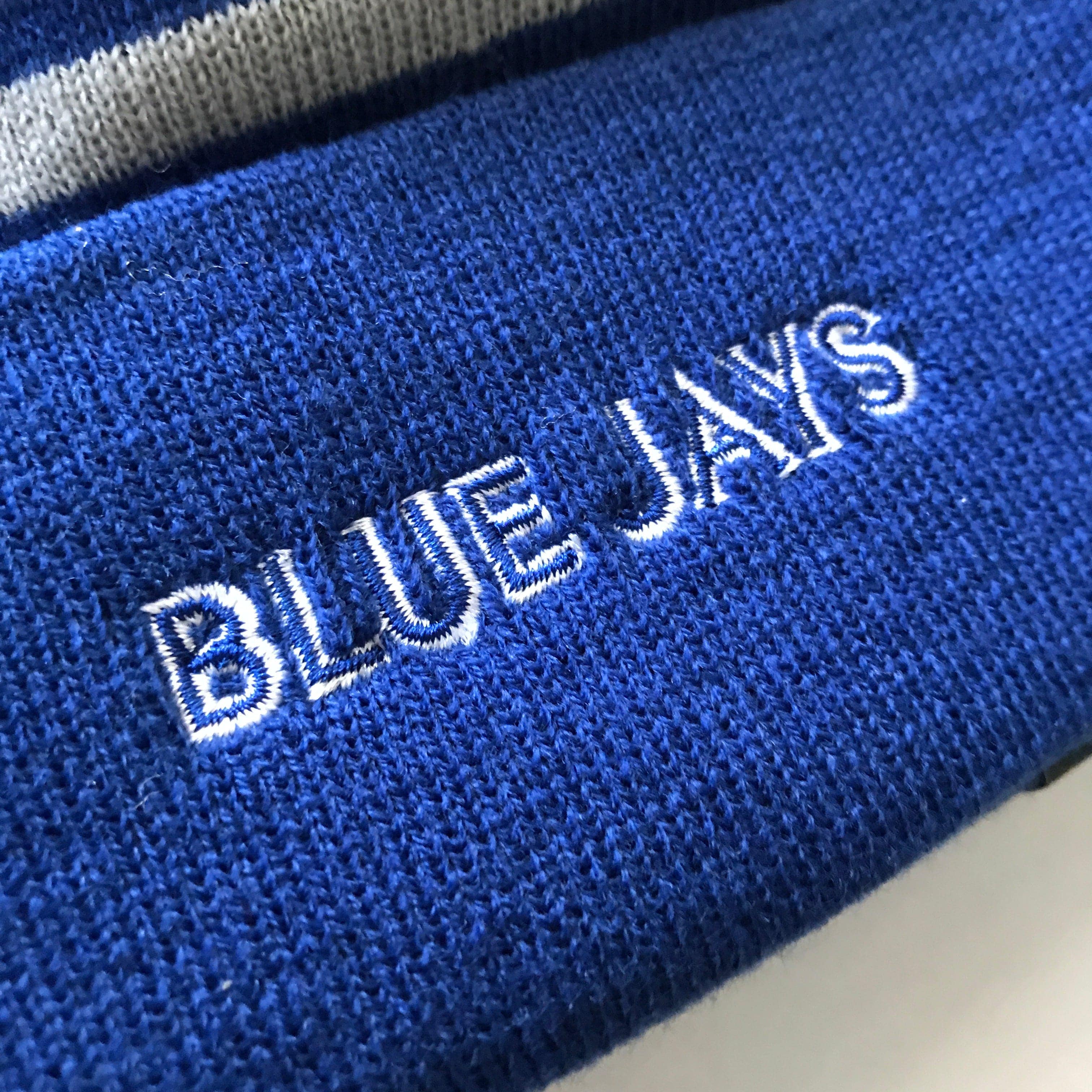 New Era Beanies Toronto Blue Jays New Era MLB Grey Stripe Knit Beanie - Blue