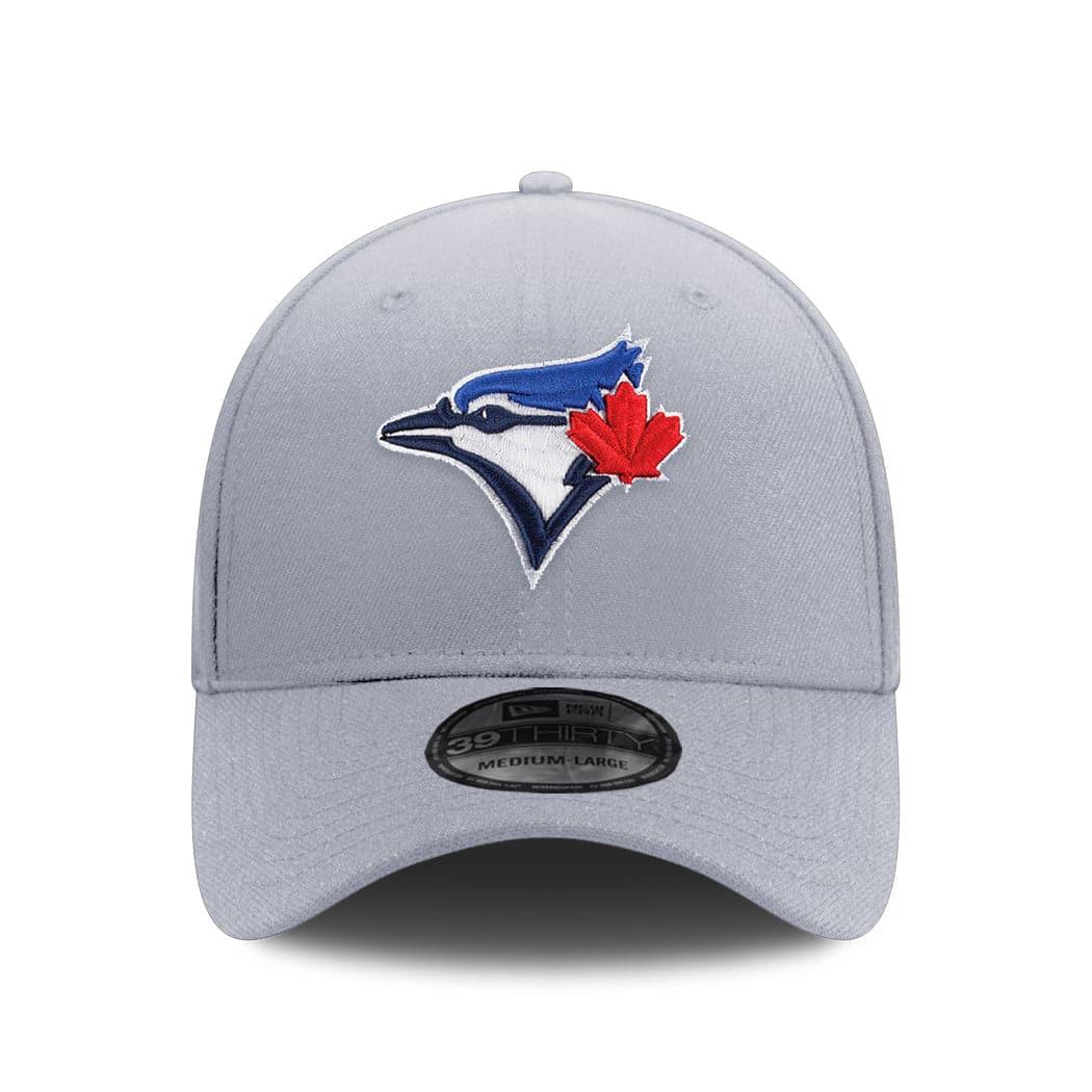 New Era Caps Toronto Blue Jays New Era MLB Team 39THIRTY Flex Fit Curve Hat - Grey