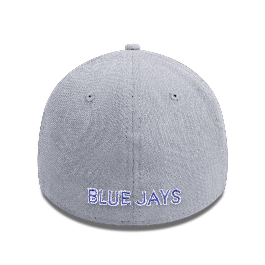 New Era Caps Toronto Blue Jays New Era MLB Team 39THIRTY Flex Fit Curve Hat - Grey