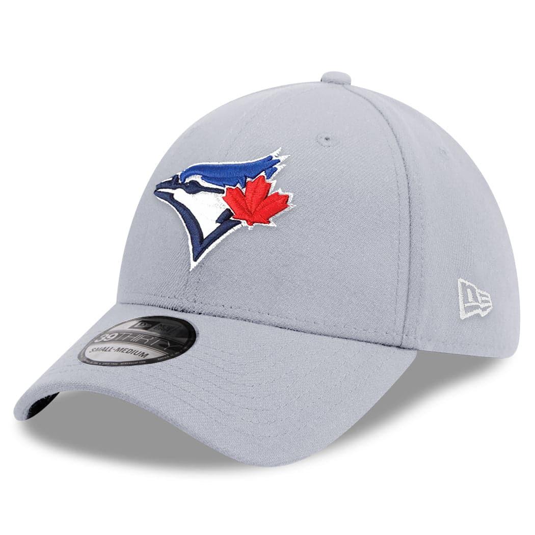 New Era Caps Toronto Blue Jays New Era MLB Team 39THIRTY Flex Fit Curve Hat - Grey